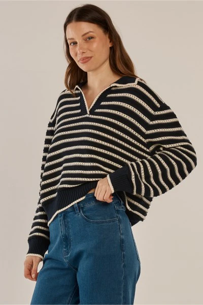 Aberdeen Polo Knit Sweater - Image 4