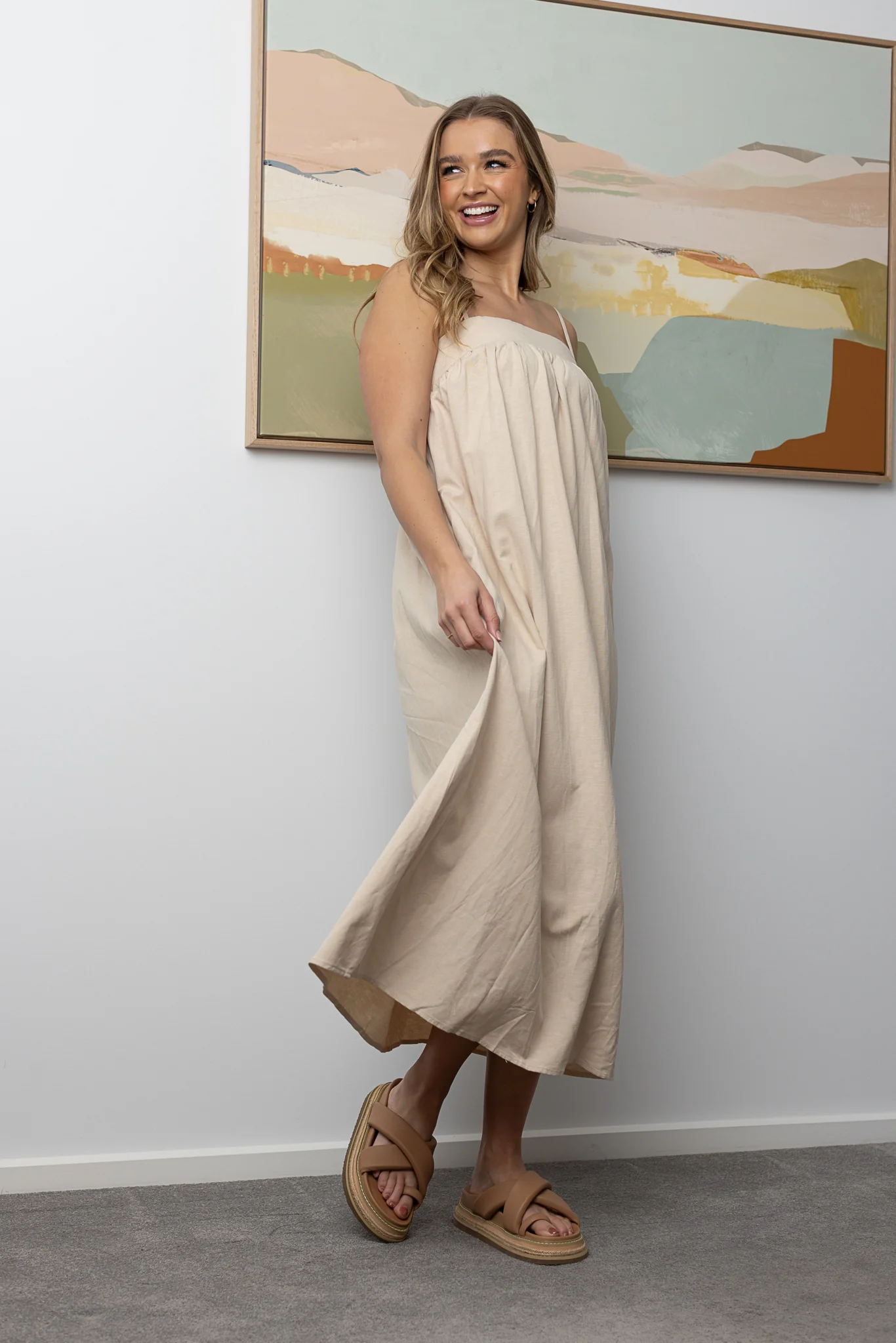 AMIRA PLAIN MAXI - Beige - Image 4