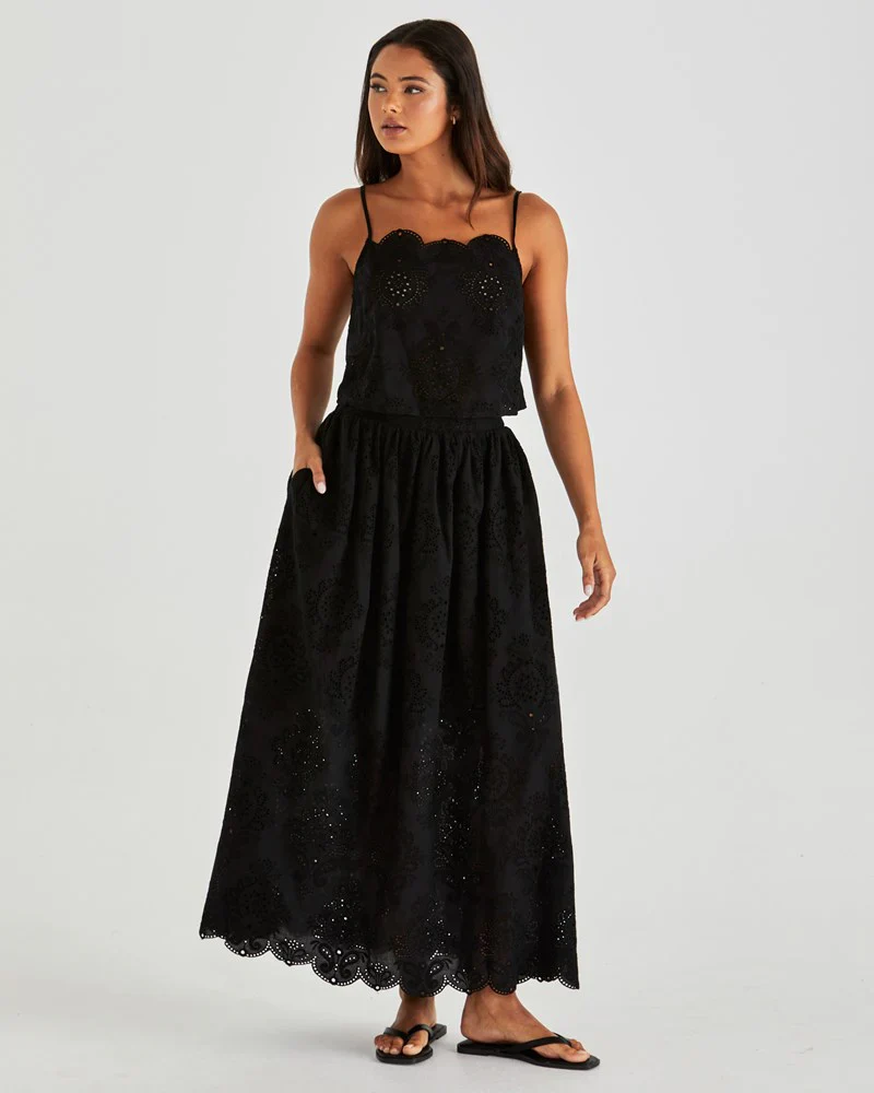ANI FULL SKIRT - Black - Image 3