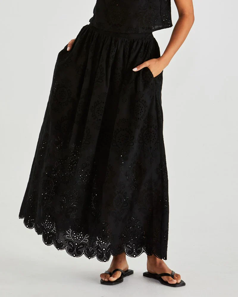 ANI FULL SKIRT - Black - Image 4