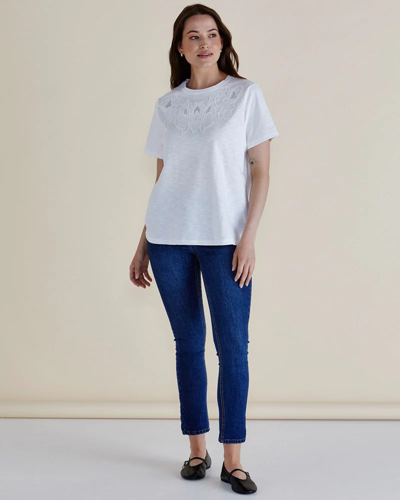 Arabella Lace Tee - Image 2