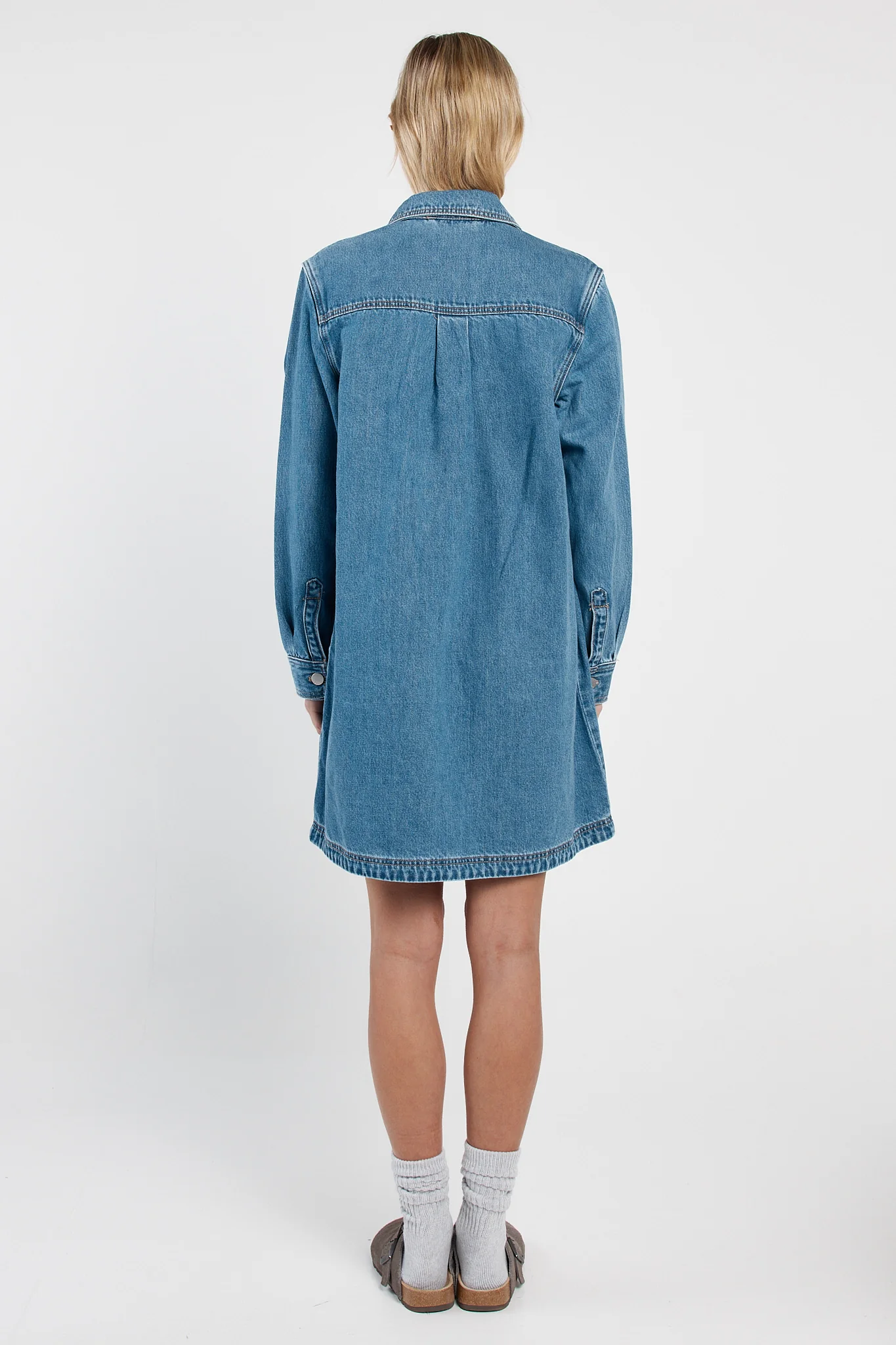 Aveline Denim Shirt Dress - Image 4