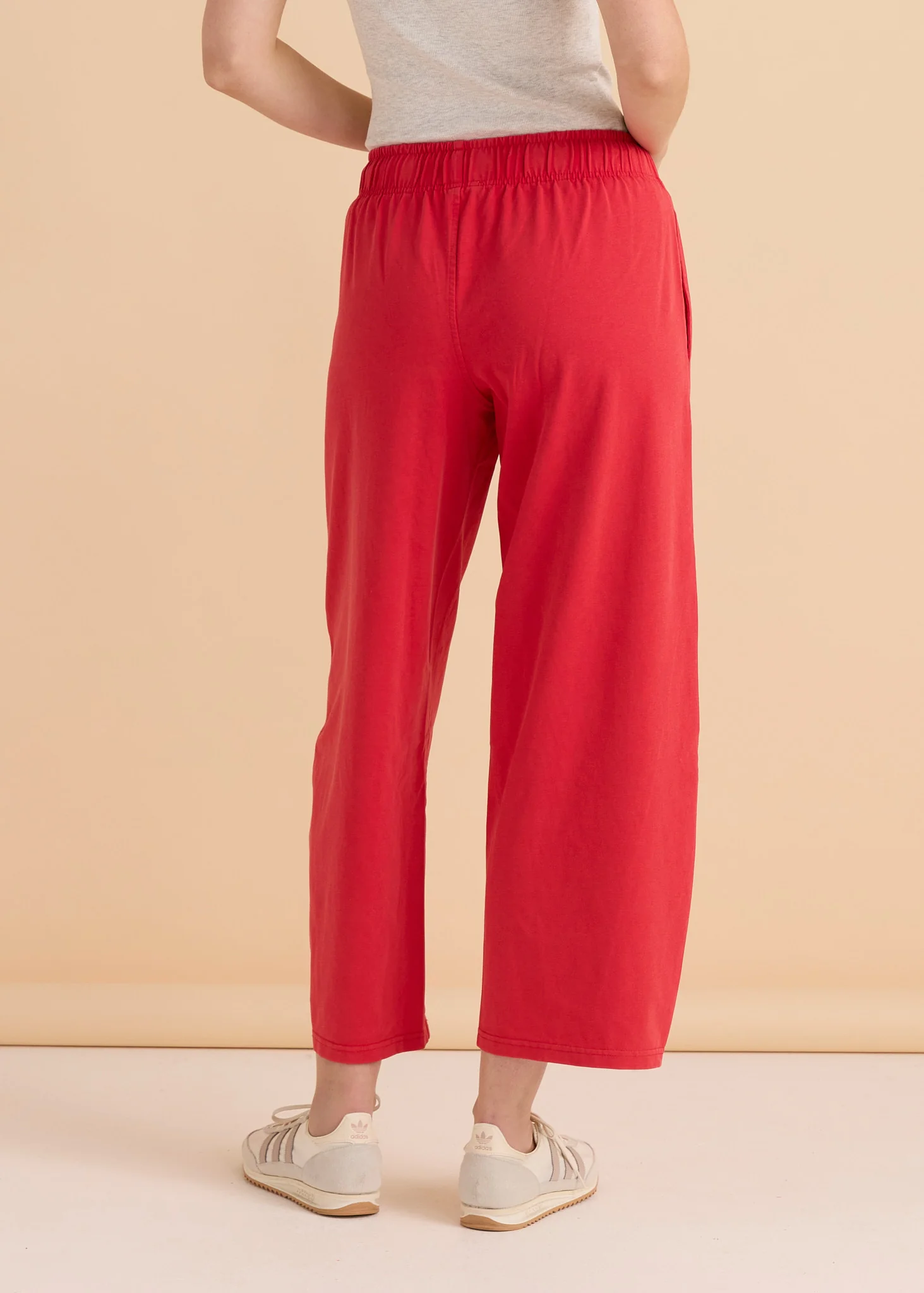 Barrel Leg Sweatpant - Red - Image 4