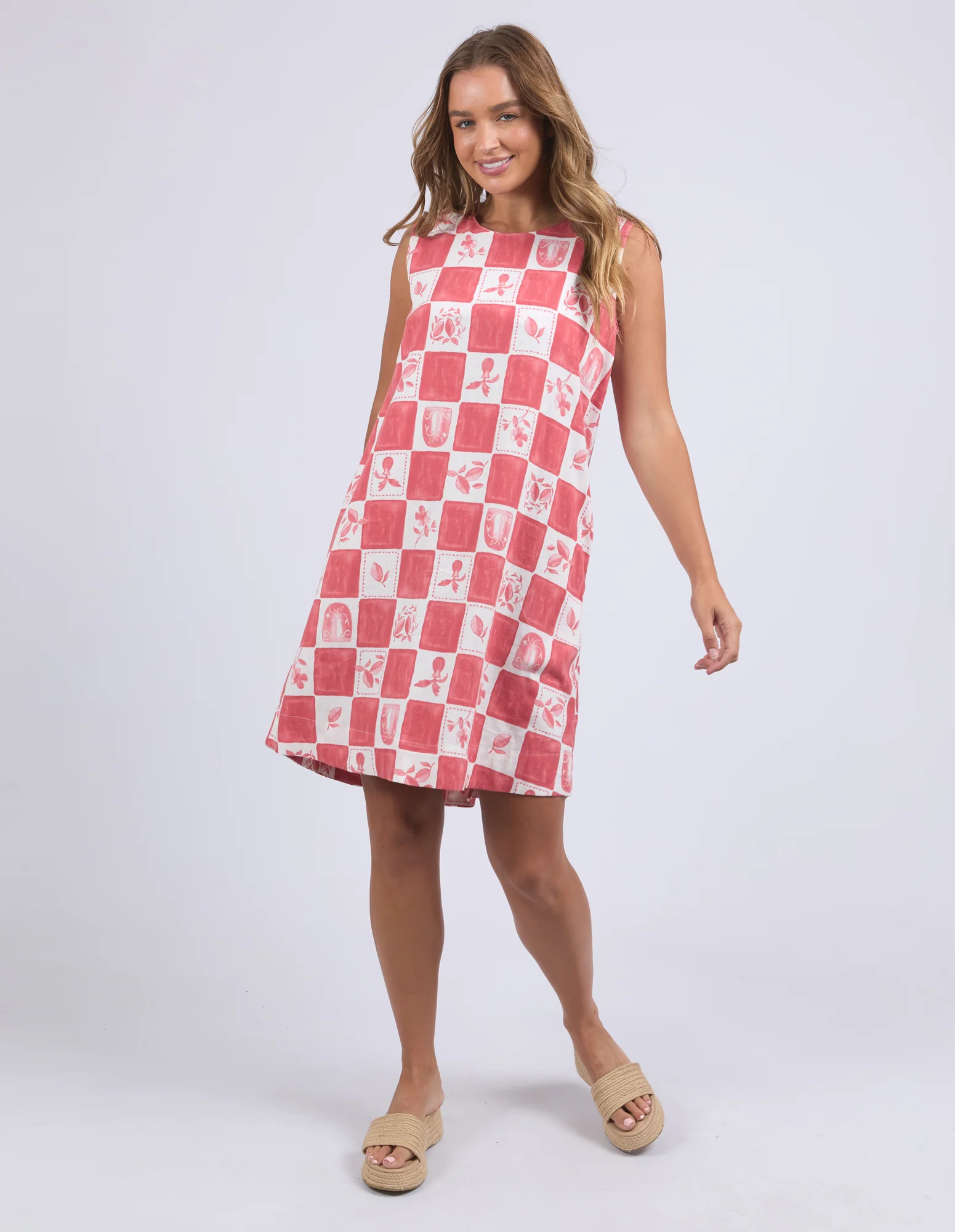 BIARRITZ DRESS - Crimson Print - Image 3