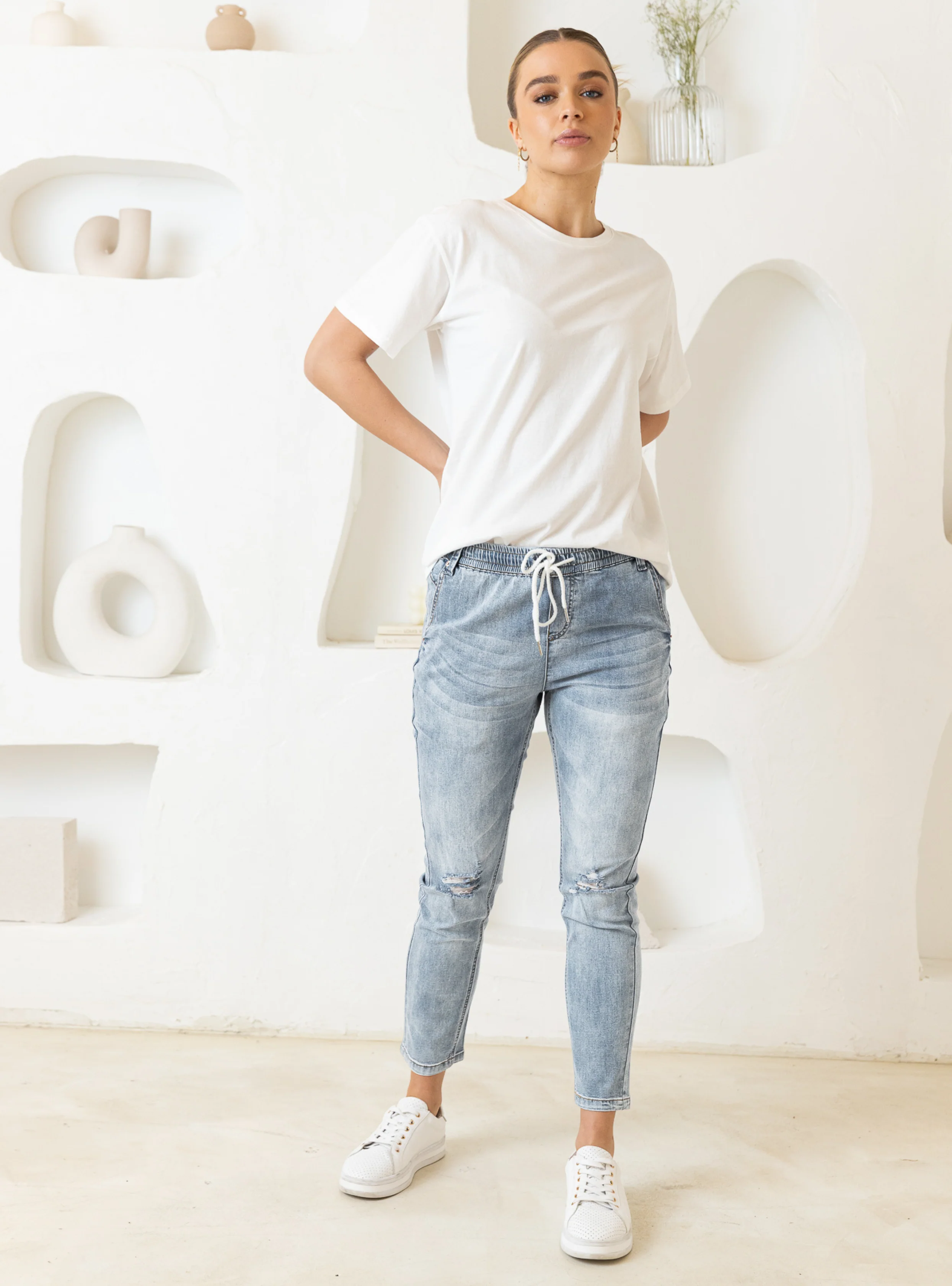 BLAKE DENIM JOGGER - Blue Wash - Image 5