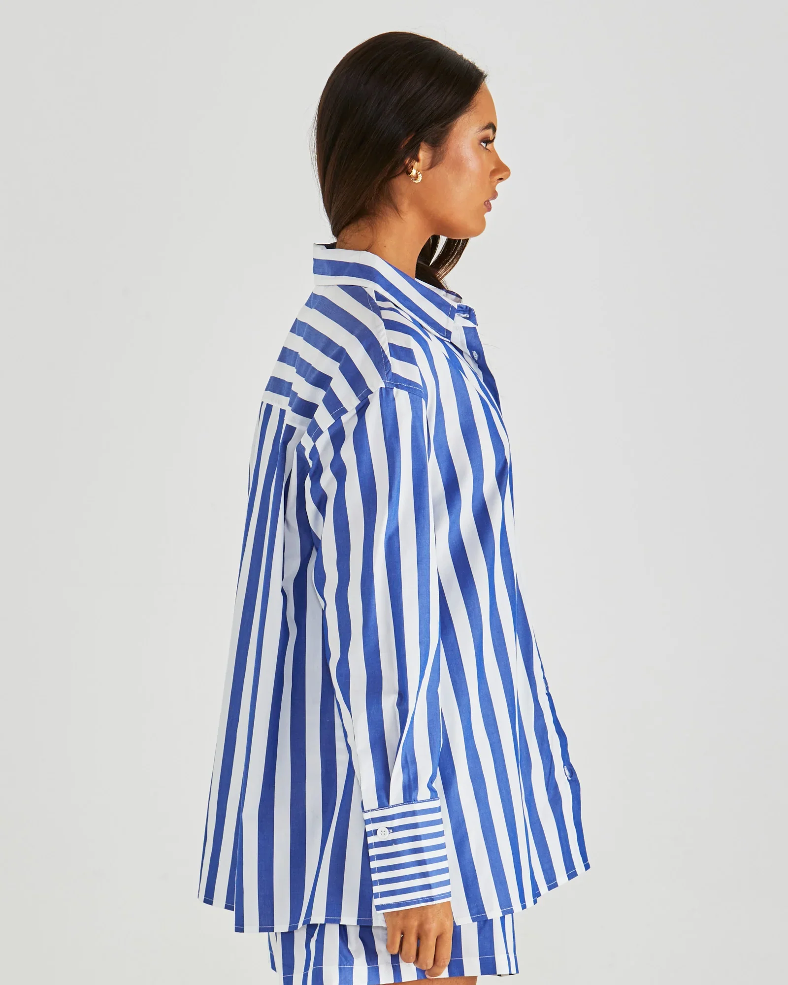 BRYNNE SHIRT - Blue Stripe - Image 5