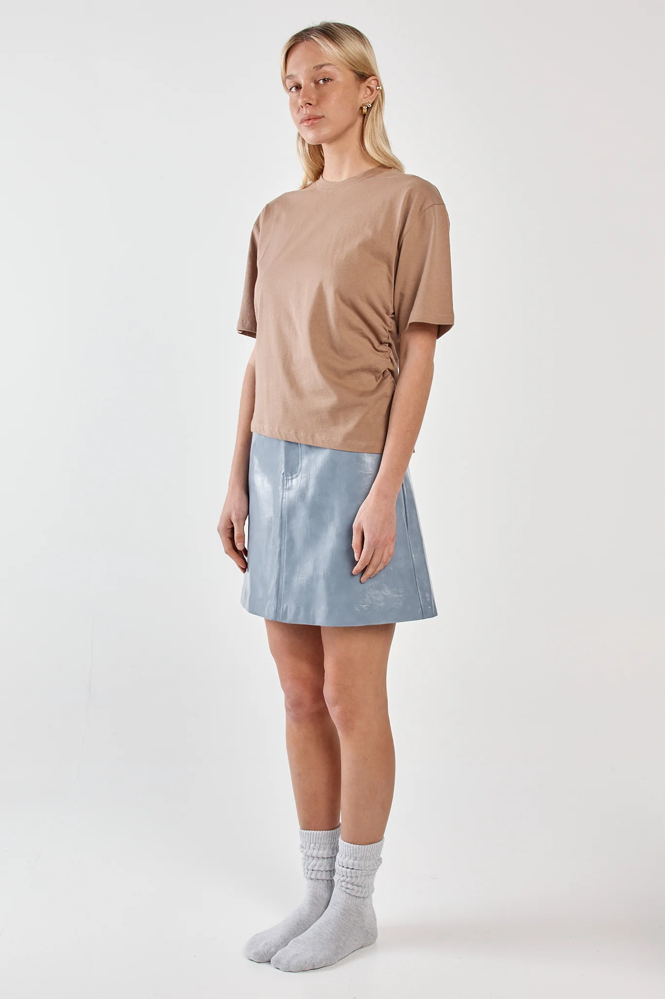 Camie Gathered Seam Tee - Image 3