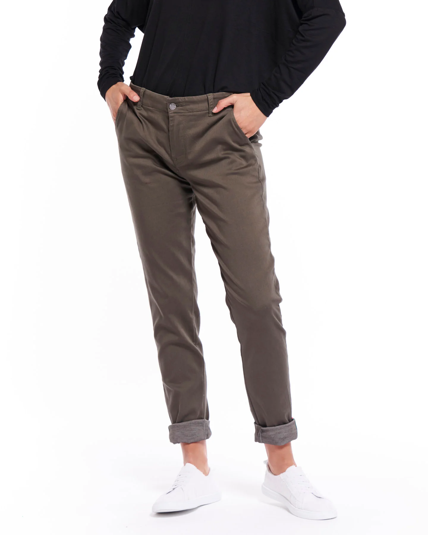 CHLOE CHINO PANT -  Khaki - Image 2