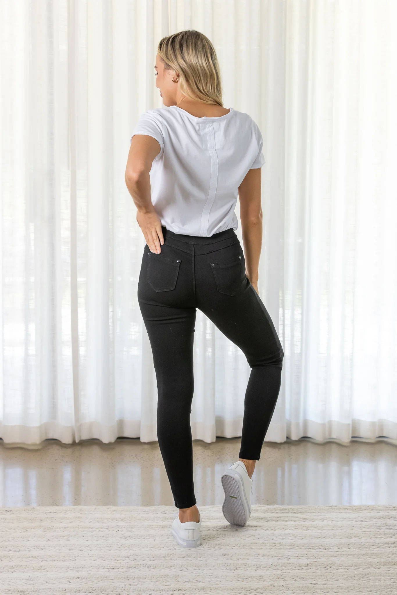 CONNIE PULL ON PANTS - Black - Image 10