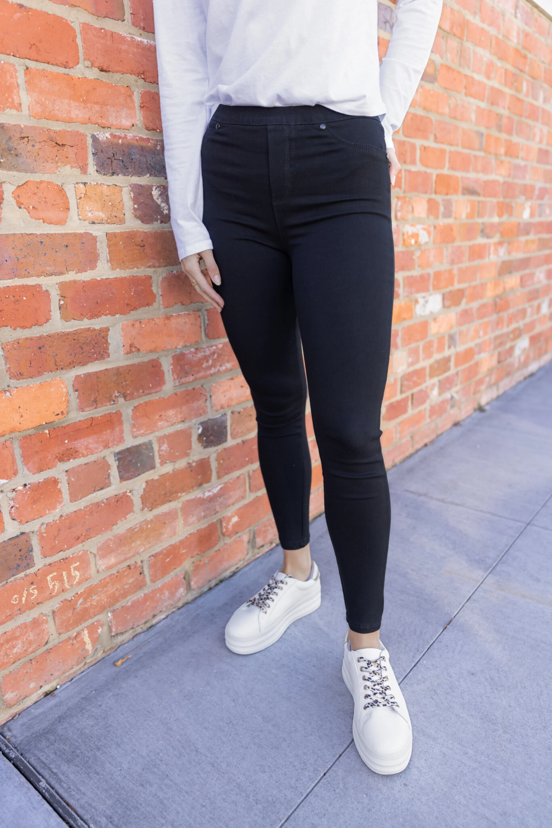 CONNIE PULL ON PANTS - Black - Image 16