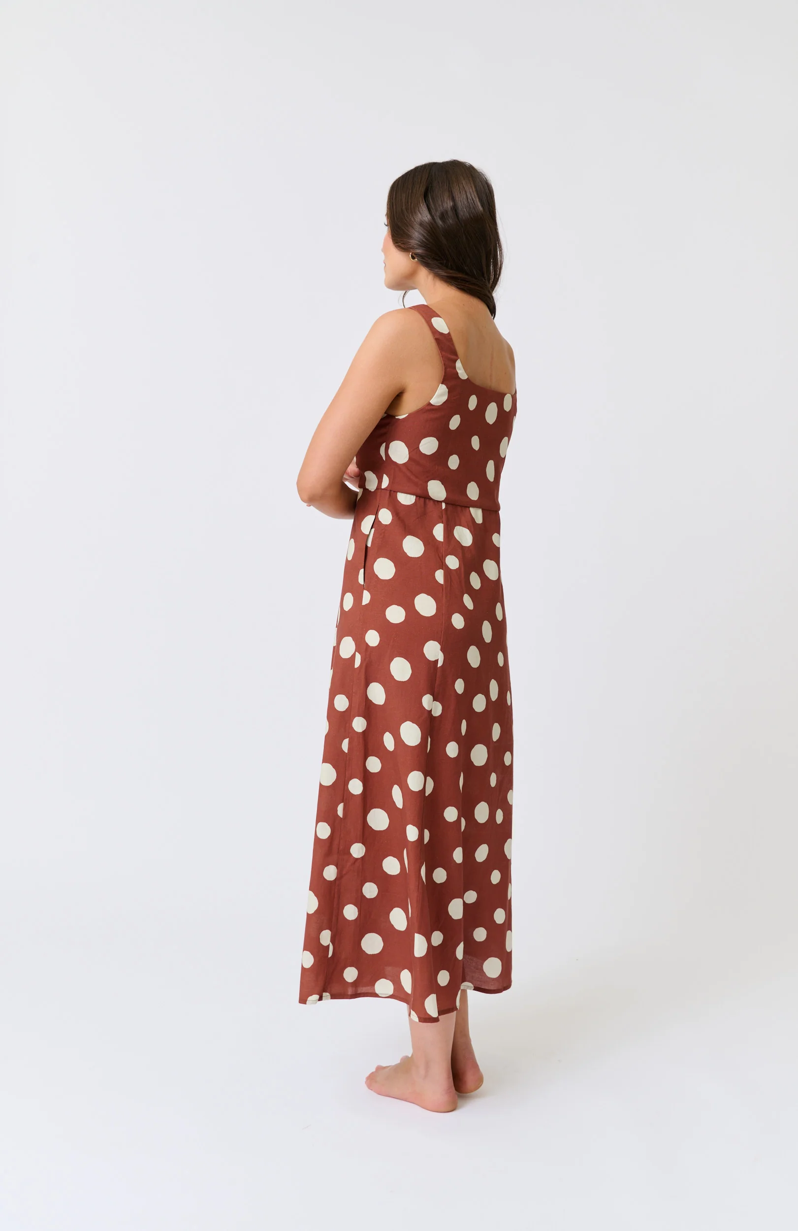 CONSTANCE MIDI DRESS - Rust Spot - Image 5