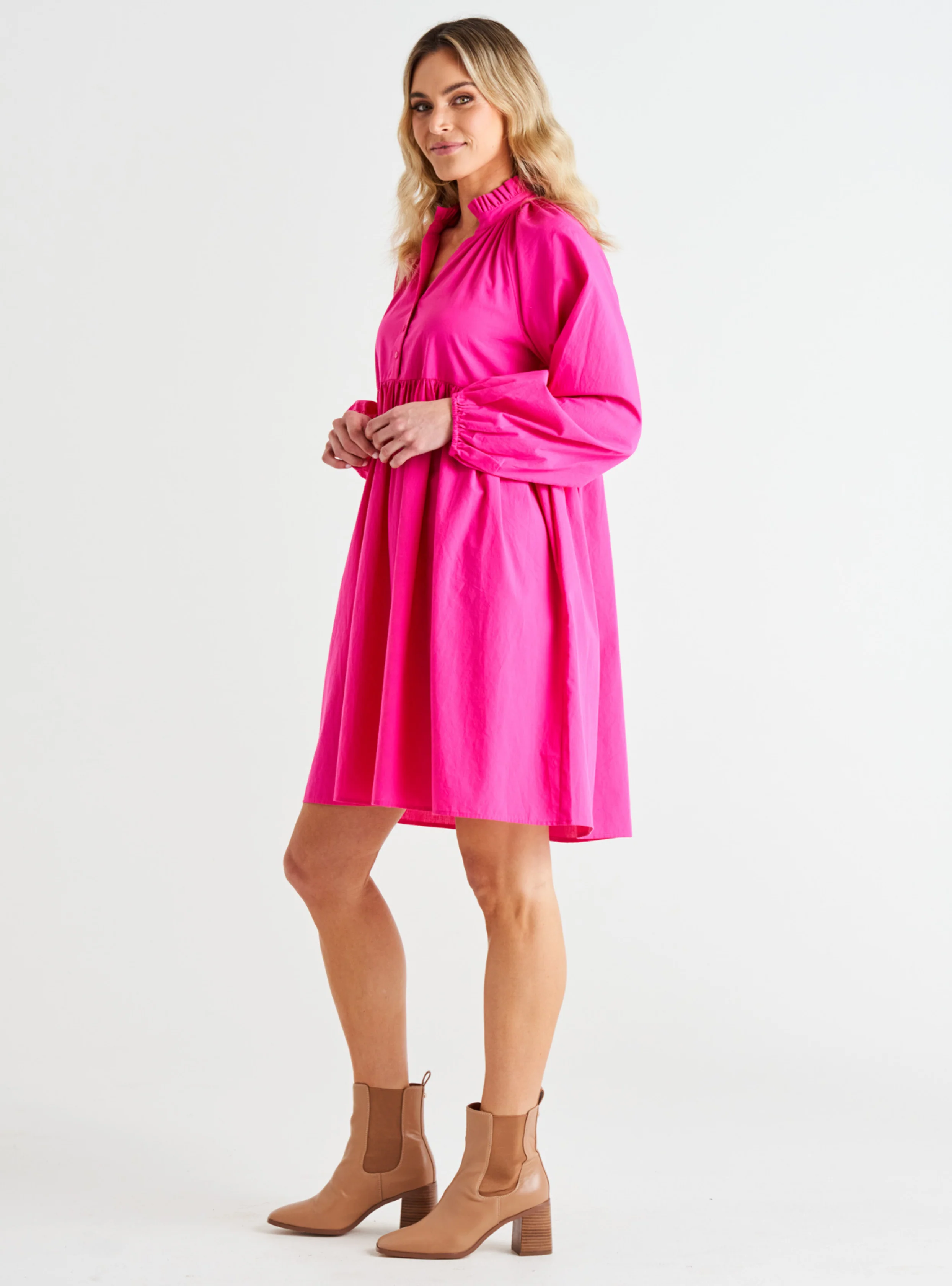 COTTAGE DRESS - Autumn Pink - Image 3