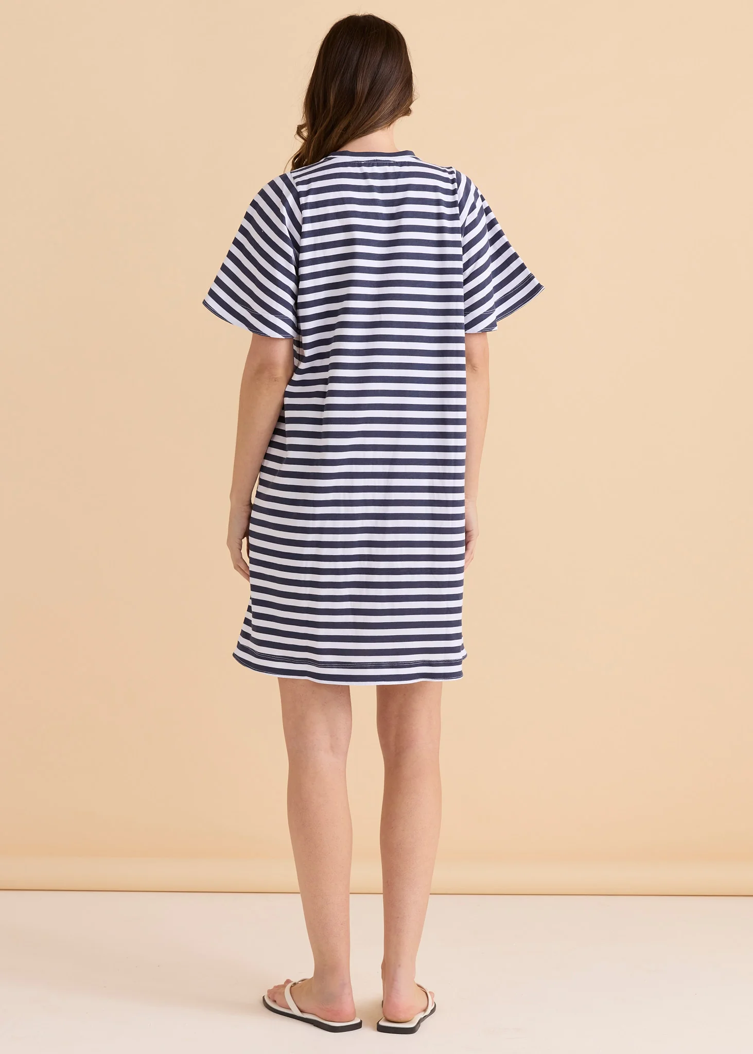 Darcy Dress - Navy Stripe - Image 4