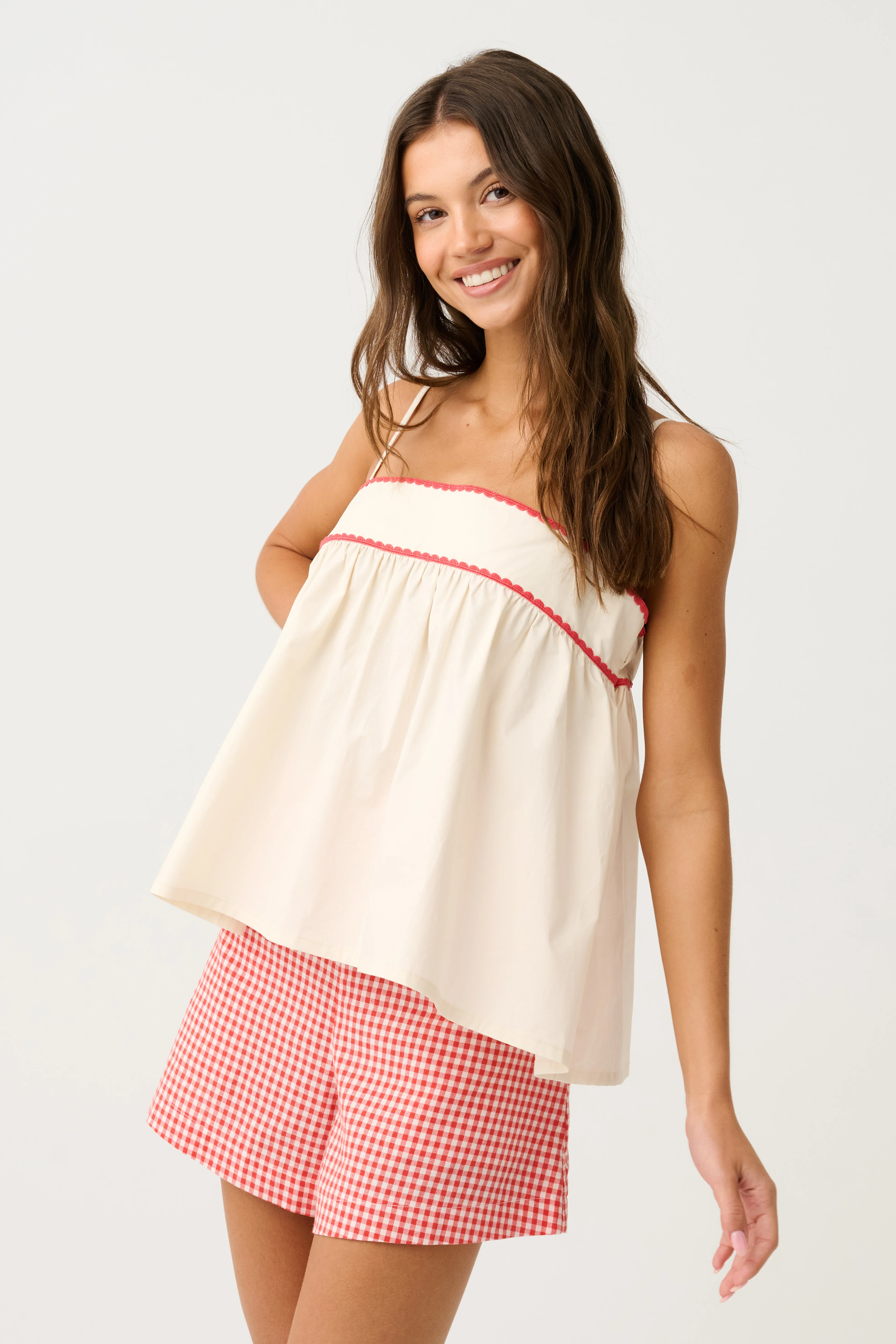 DEMI SHORT - Mandarin Gingham - Image 4