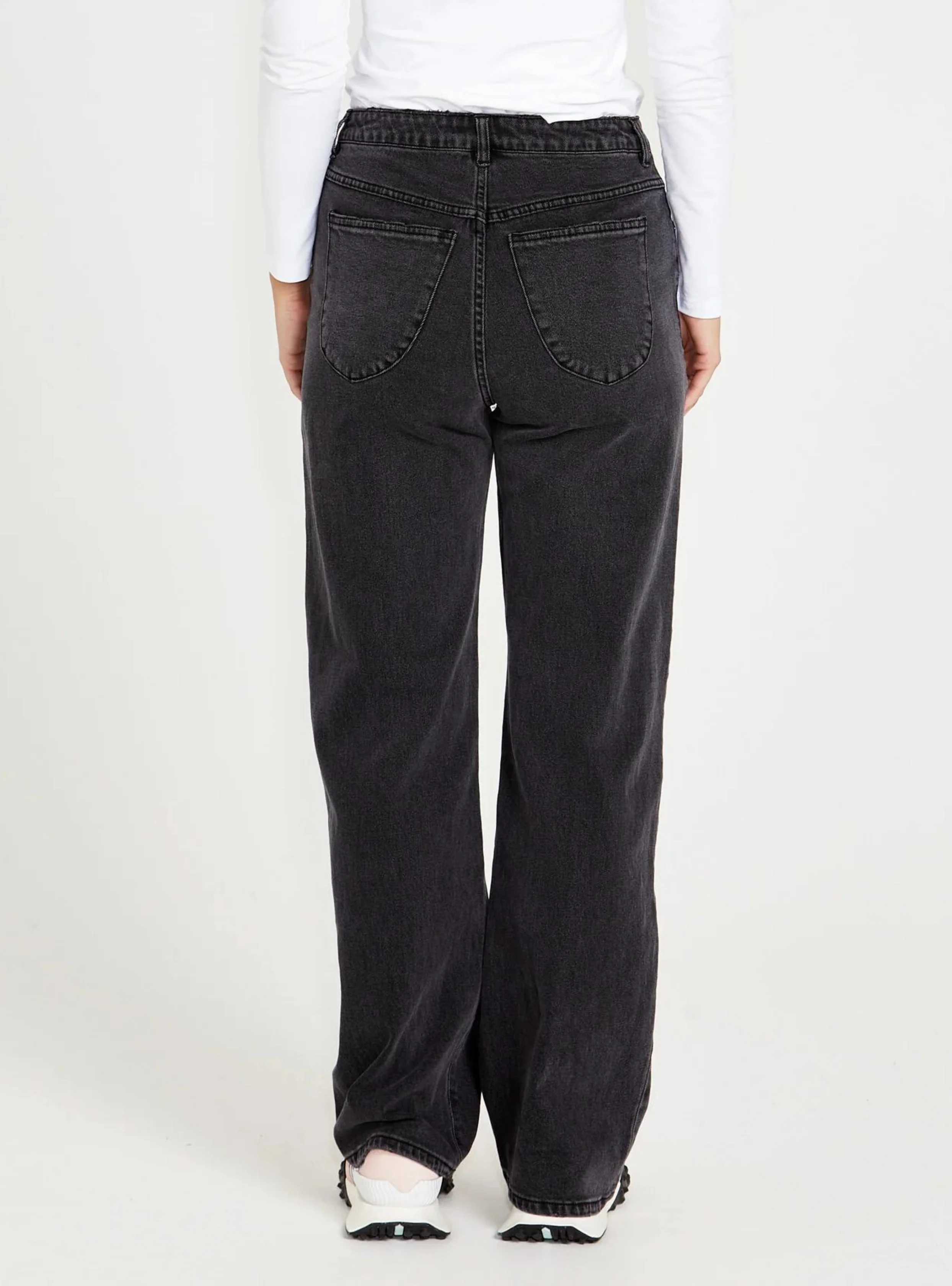 EMERALD HIGH WAISTED WIDE LEG JEANS - 82 Wash - Image 3
