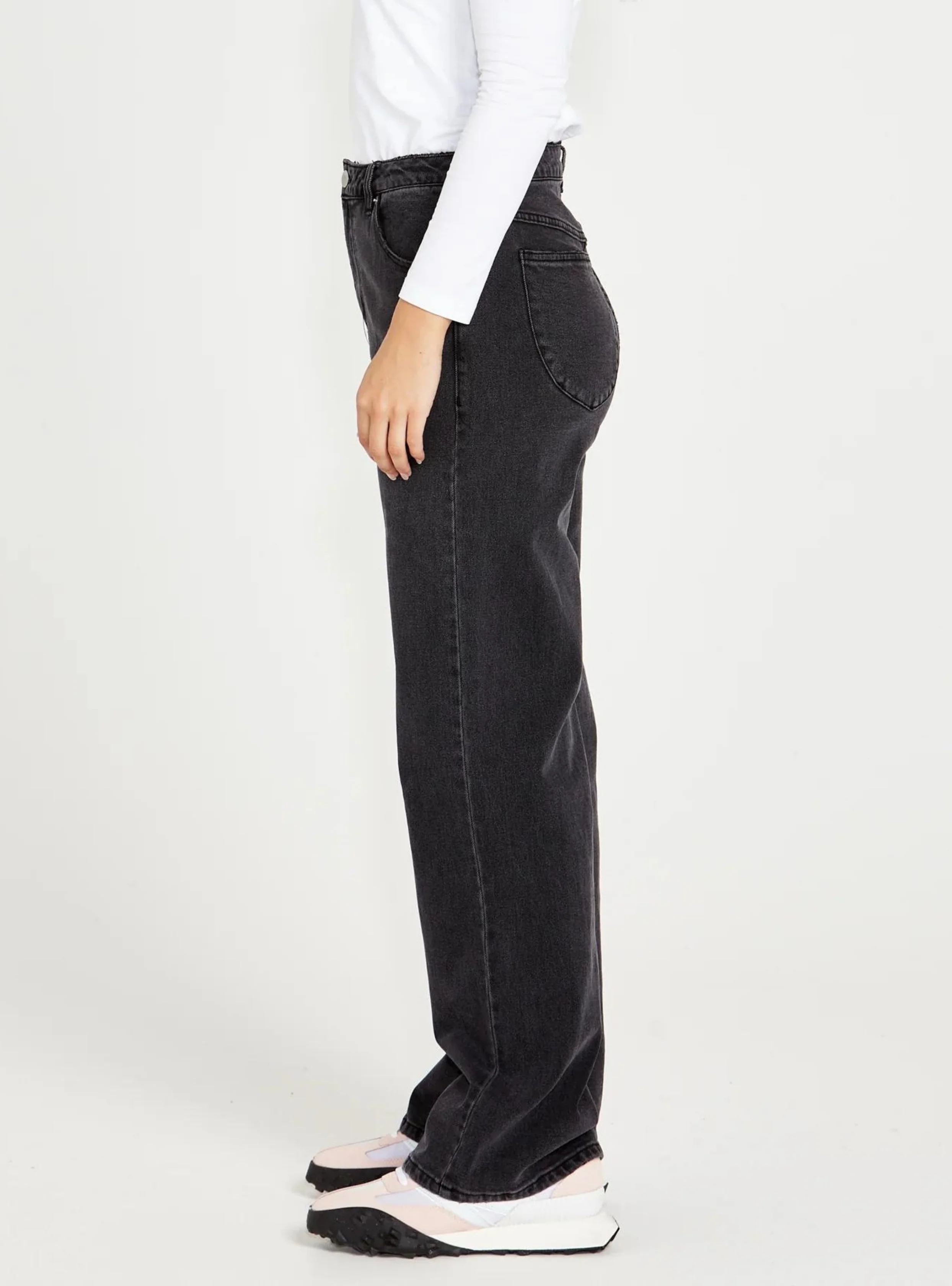 EMERALD HIGH WAISTED WIDE LEG JEANS - 82 Wash - Image 4