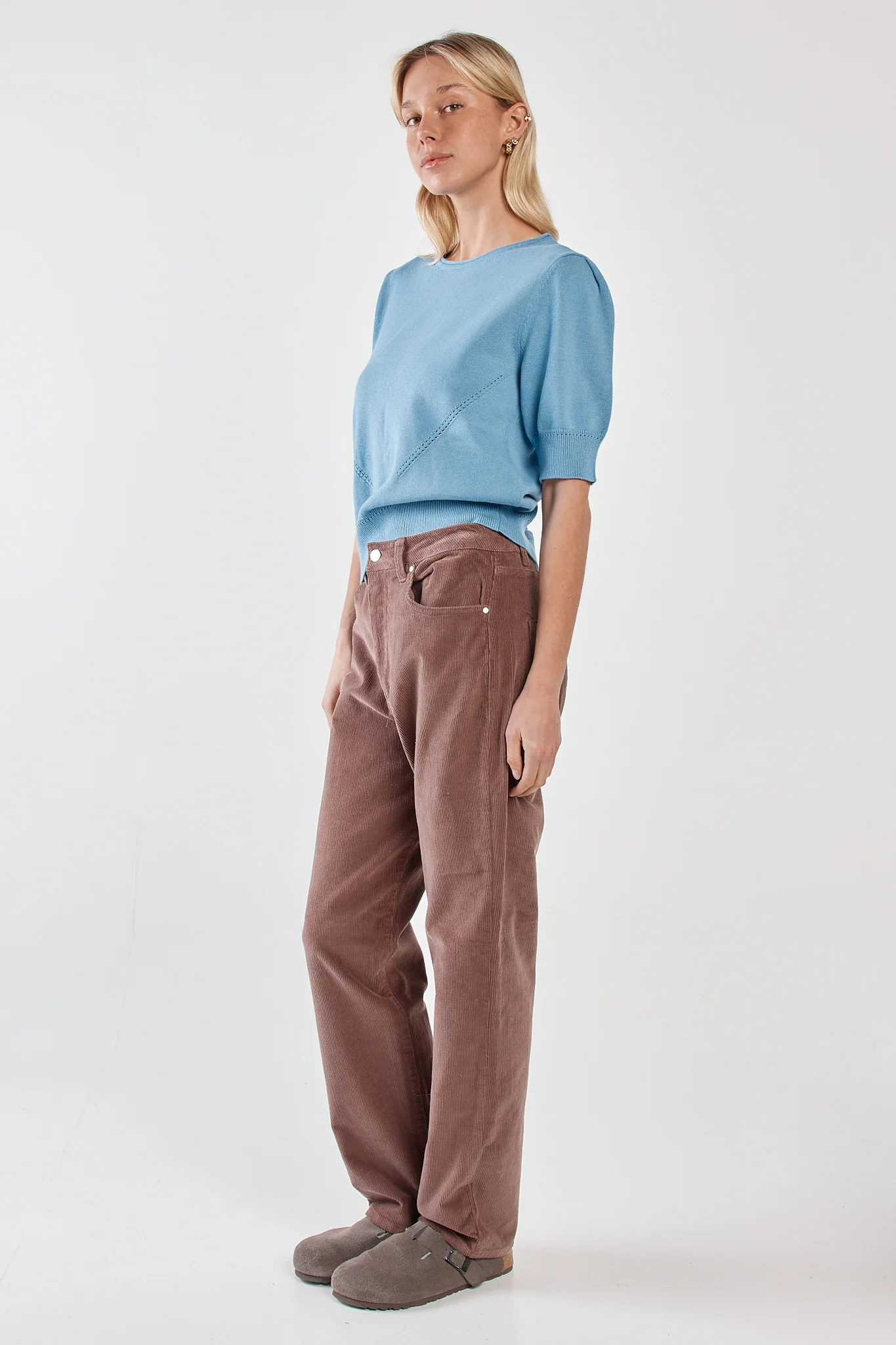 Esti Pointelle Knit Tee - Image 3