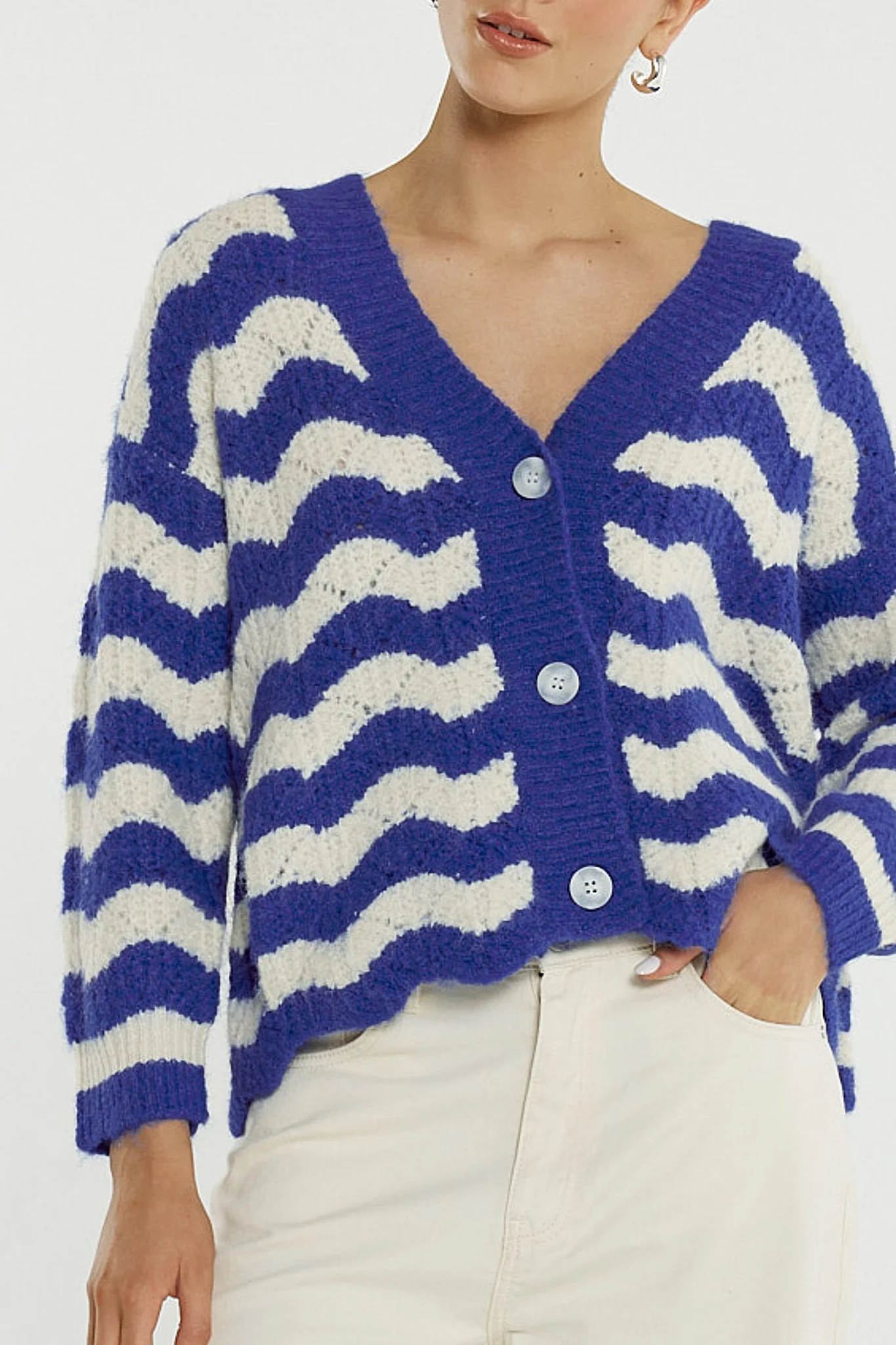 Etta Wavy Stripe Cardi - Image 5