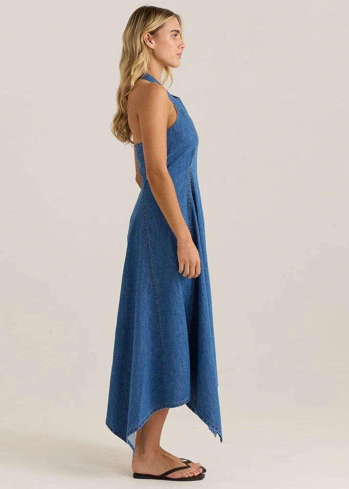 Fernanda Halter Dress - Classic Blue Wash - Image 3