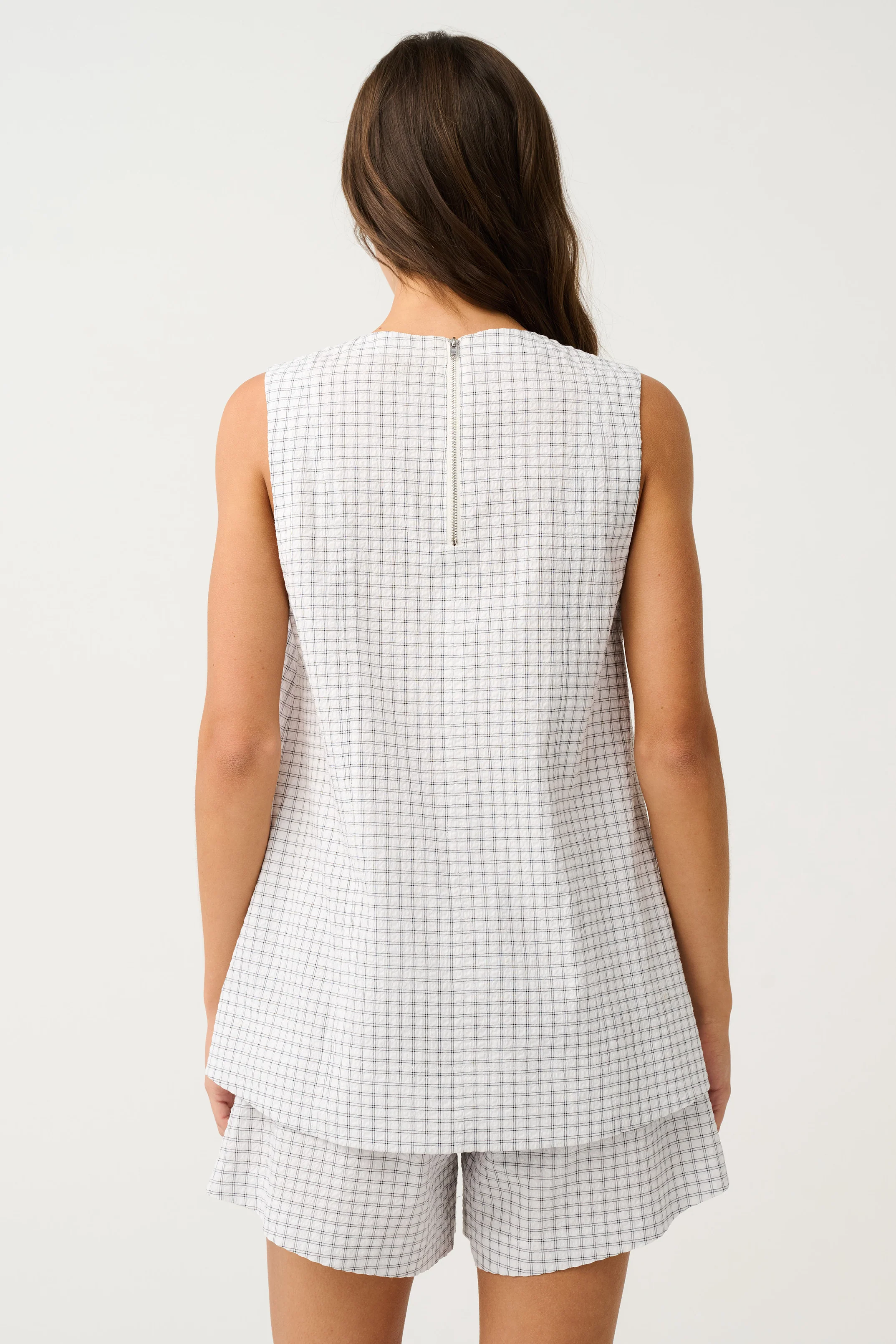 GIA TOP - White Check - Image 5