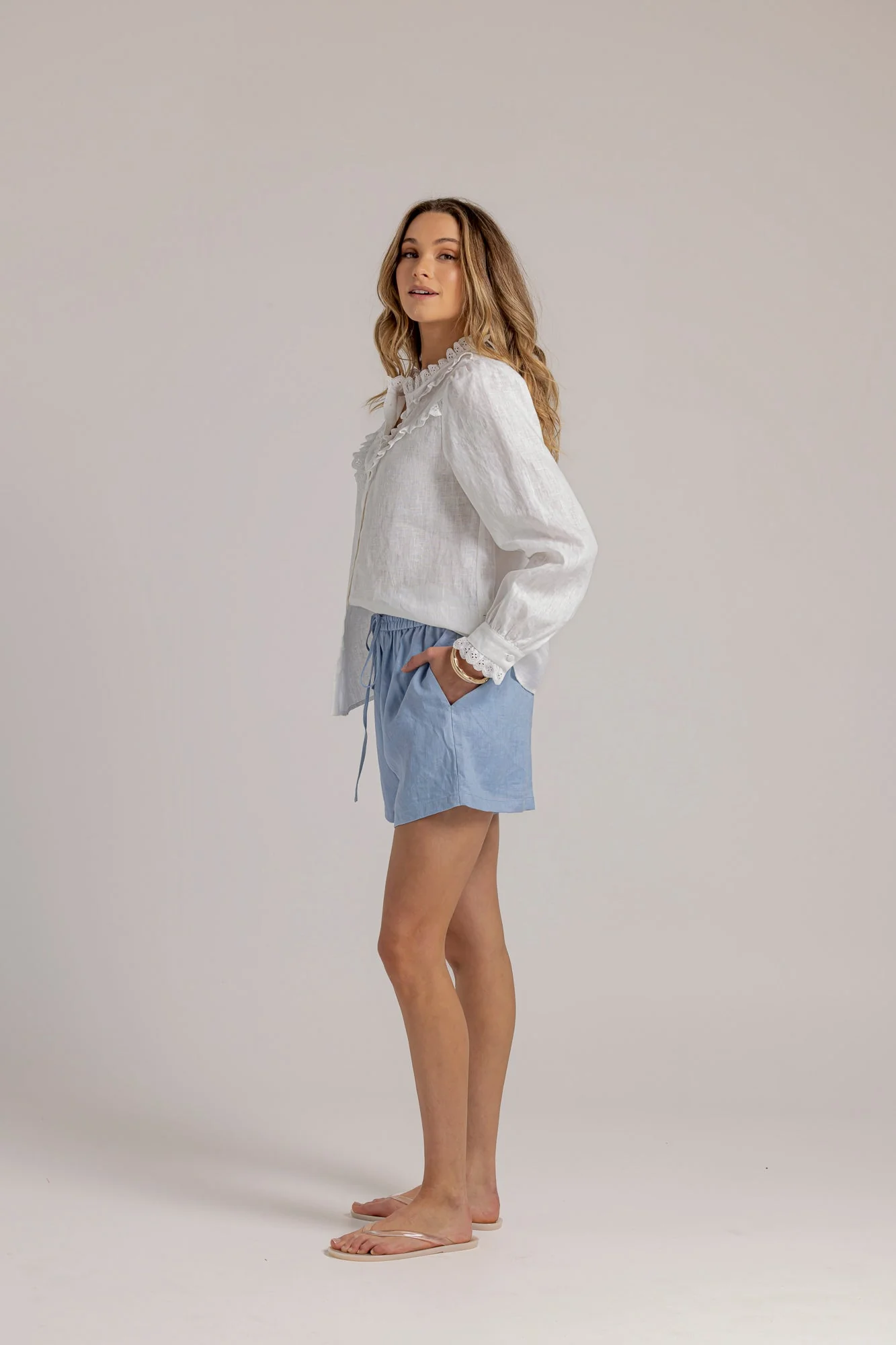 HAYLEE BLOUSE - White - Image 7