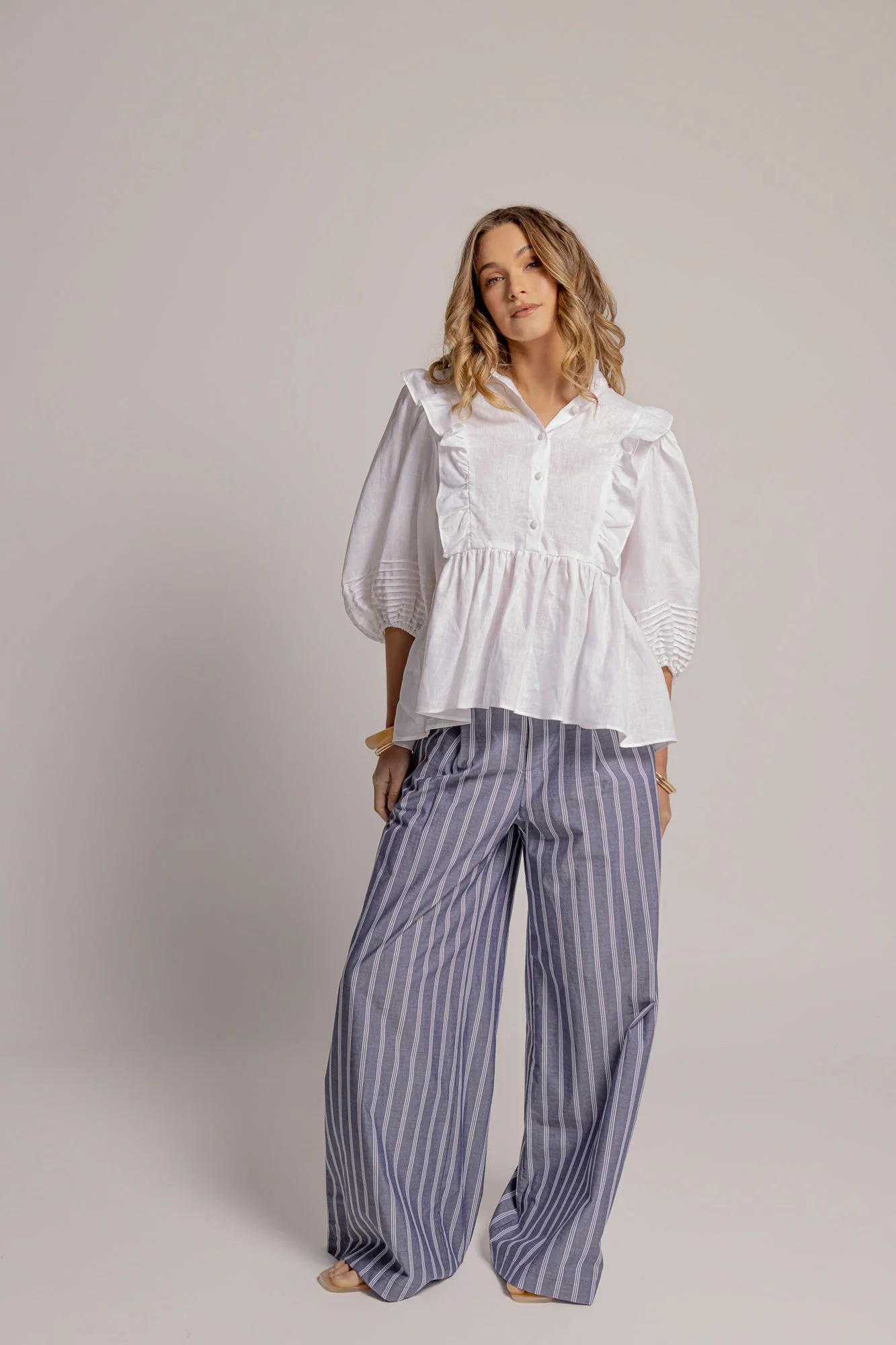 HOLLIE BLOUSE - White - Image 3