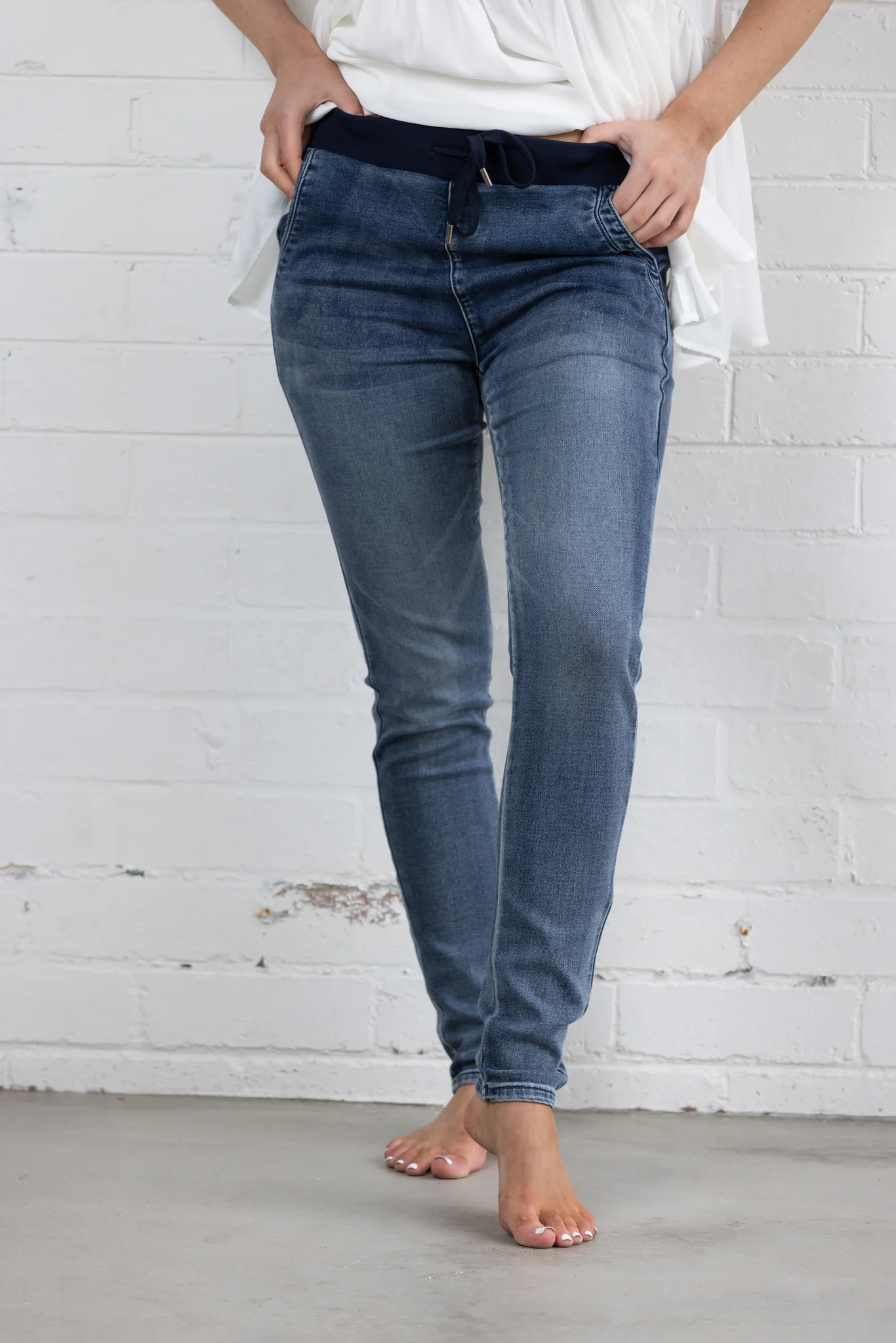 HOPE DENIM JOGGER - Dark Blue Wash - Image 12