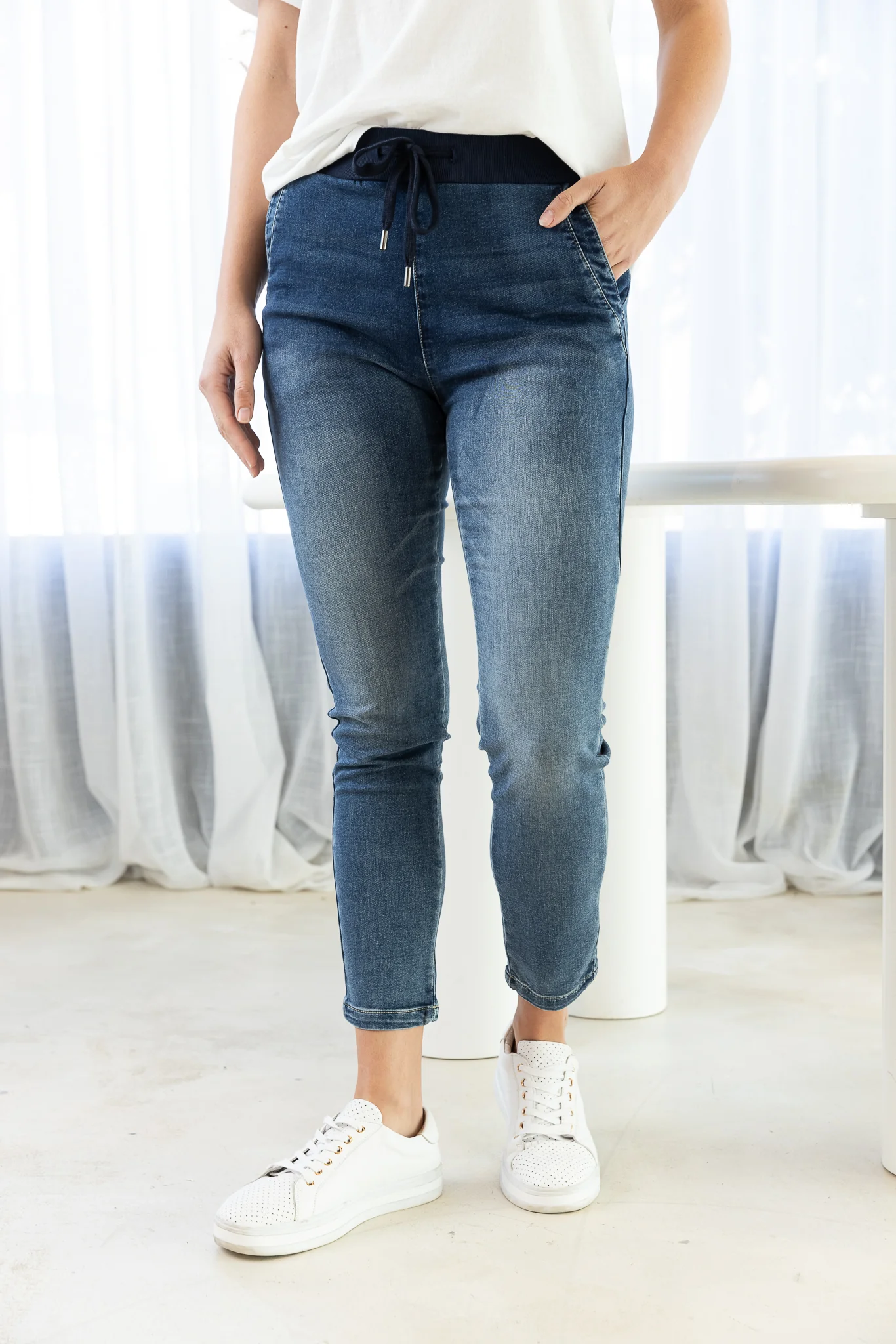 HOPE DENIM JOGGER - Dark Blue Wash - Image 23