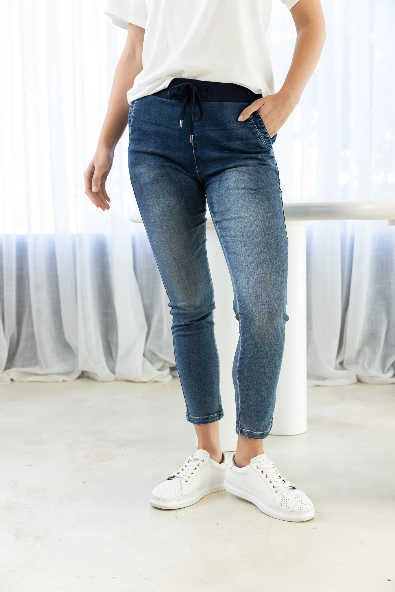 HOPE DENIM JOGGER - Dark Blue Wash - Image 24