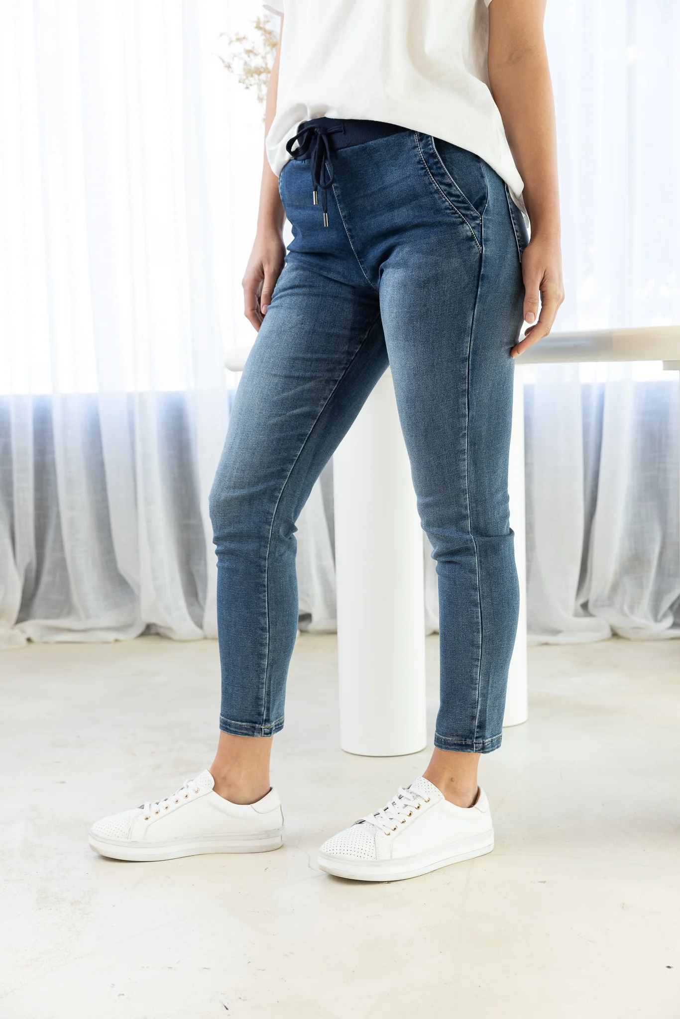 HOPE DENIM JOGGER - Dark Blue Wash - Image 25