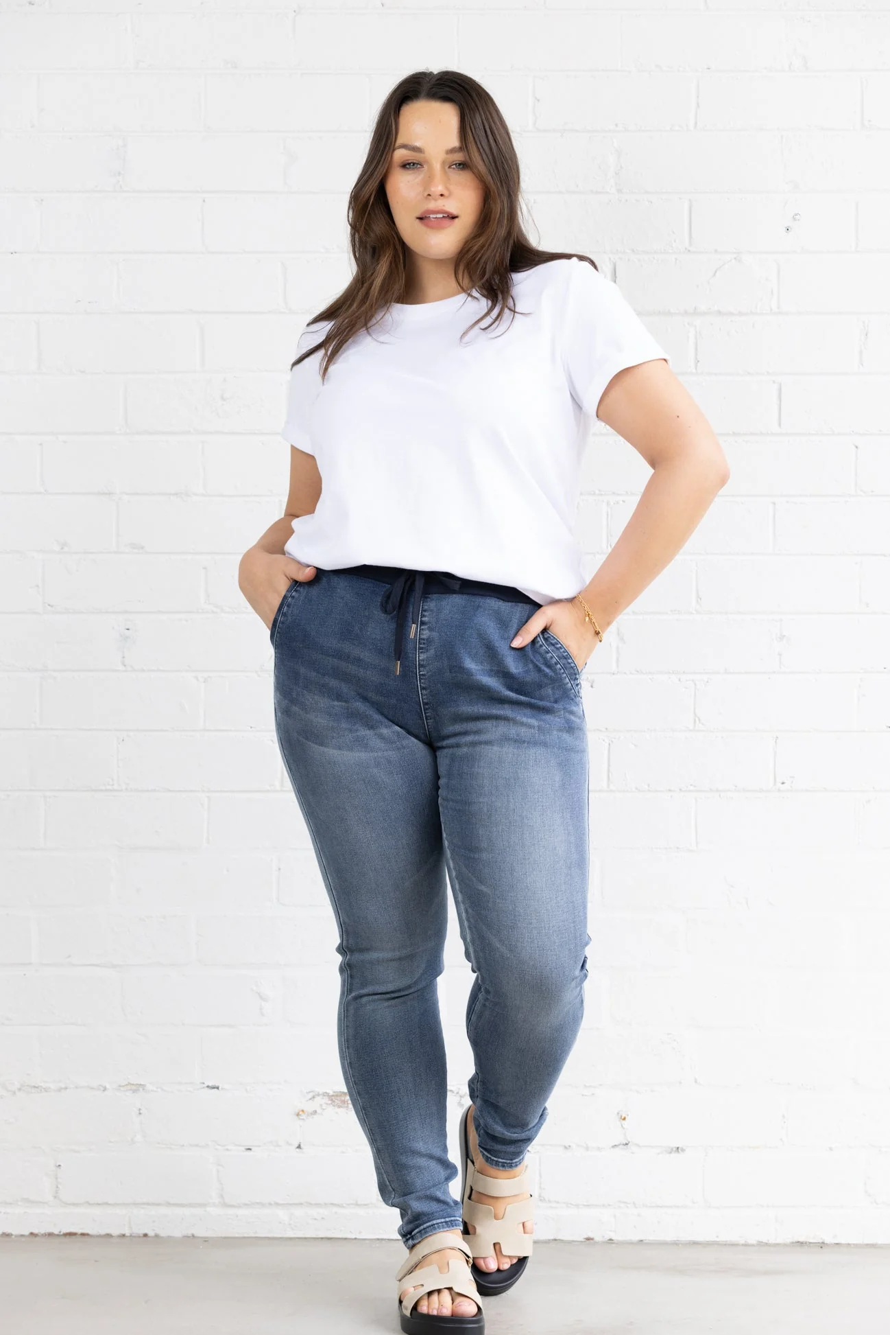 HOPE DENIM JOGGER - Dark Blue Wash - Image 5