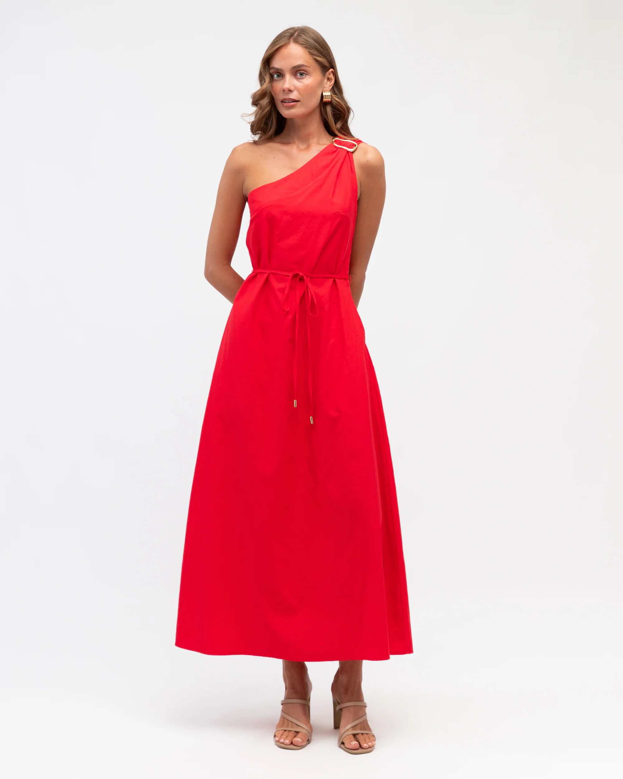 INDIANNA MAXI DRESS - Red - Image 3