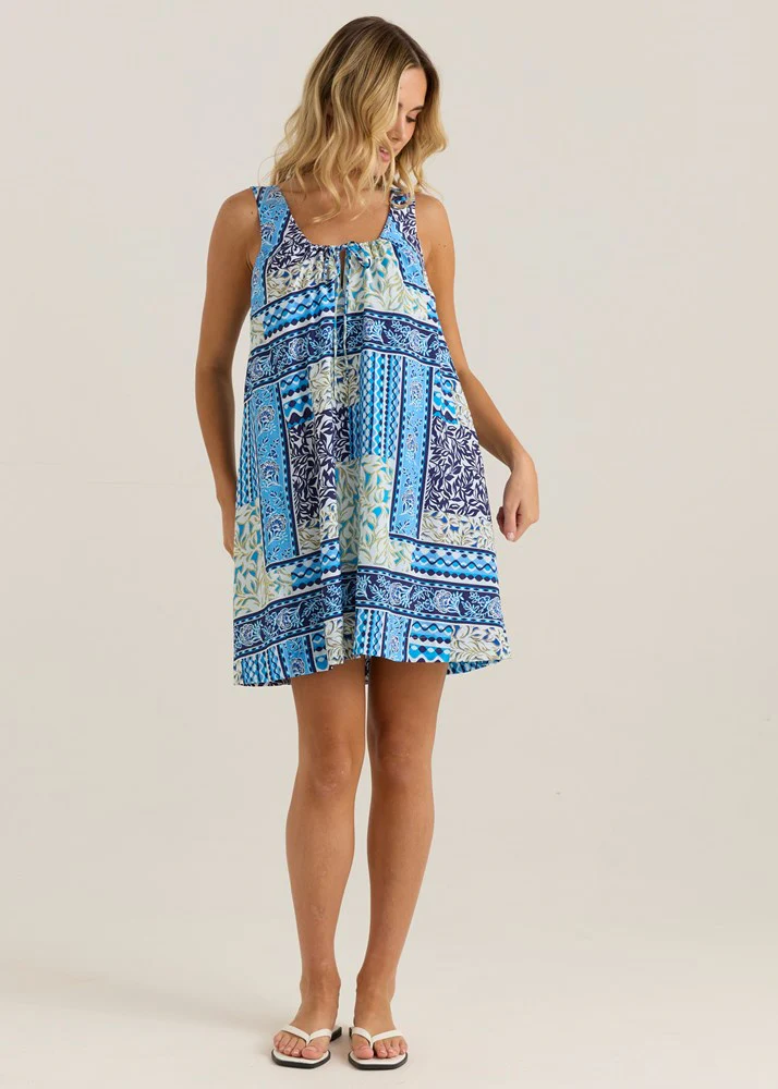 Isra Shift Dress - Sea Meadow - Image 2