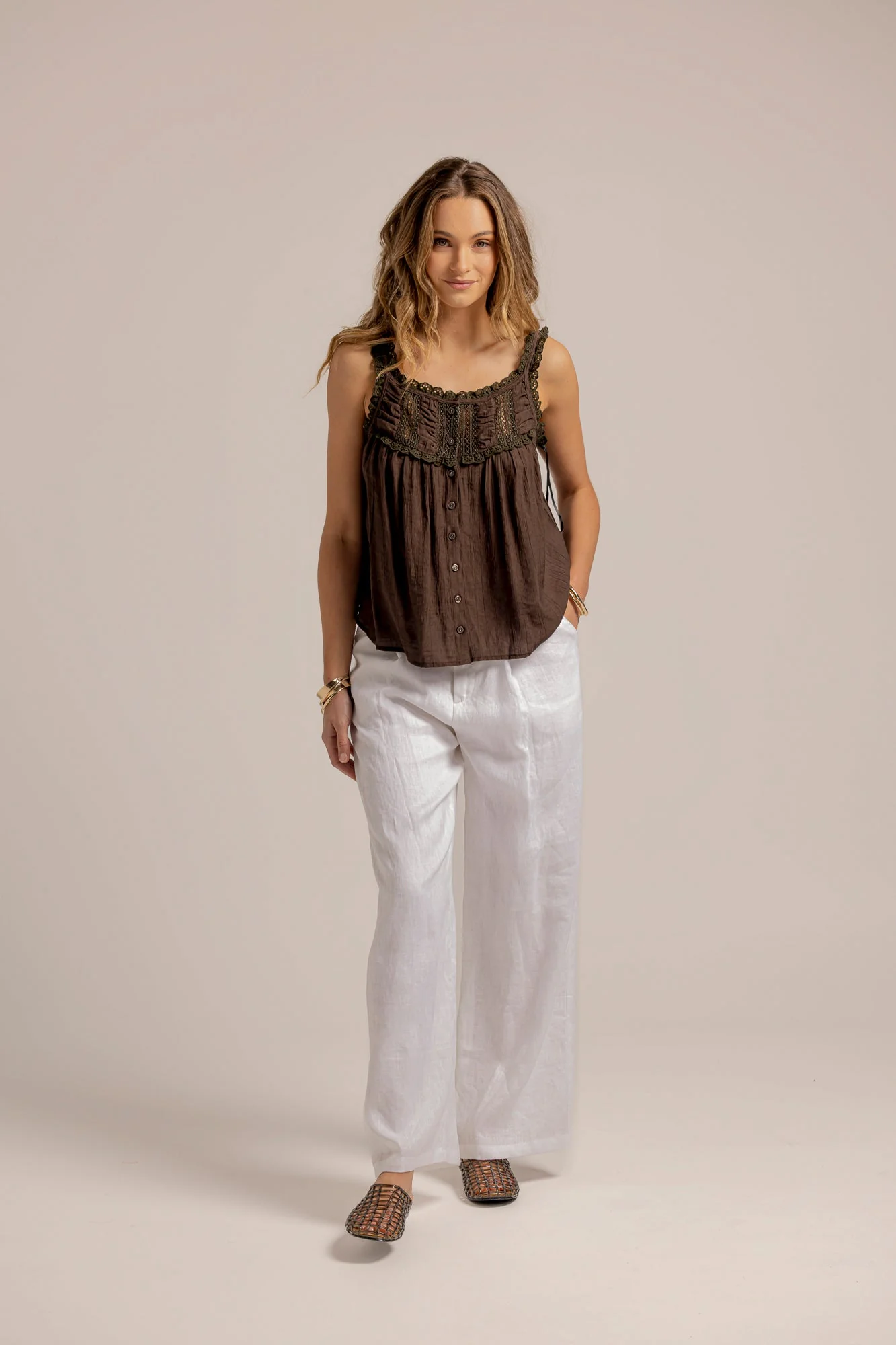 JUNE CAMI - Khaki - Image 3