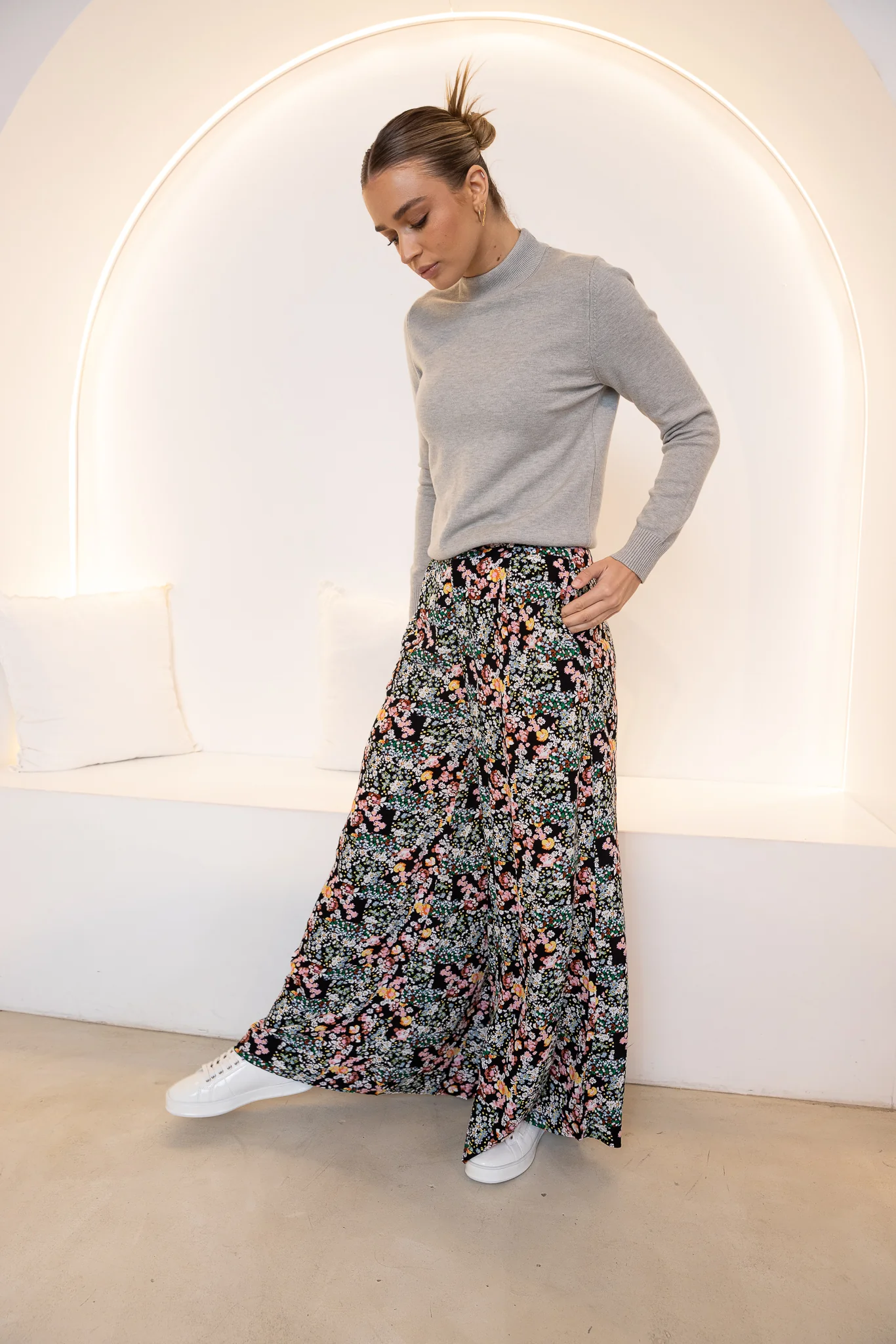 JUNE WIDE LEG PANT - Patchwork Floral - Image 6