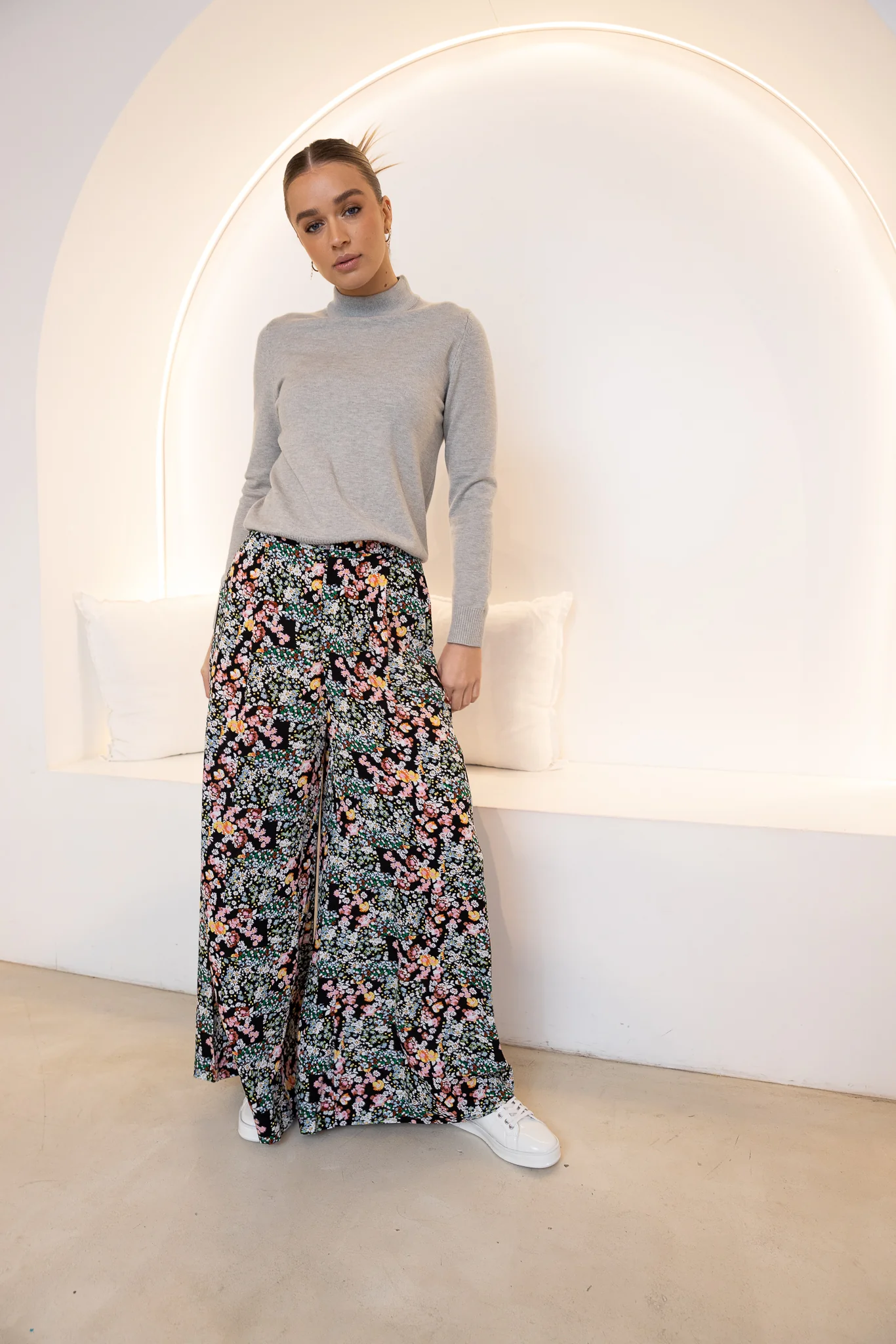 JUNE WIDE LEG PANT - Patchwork Floral - Image 7