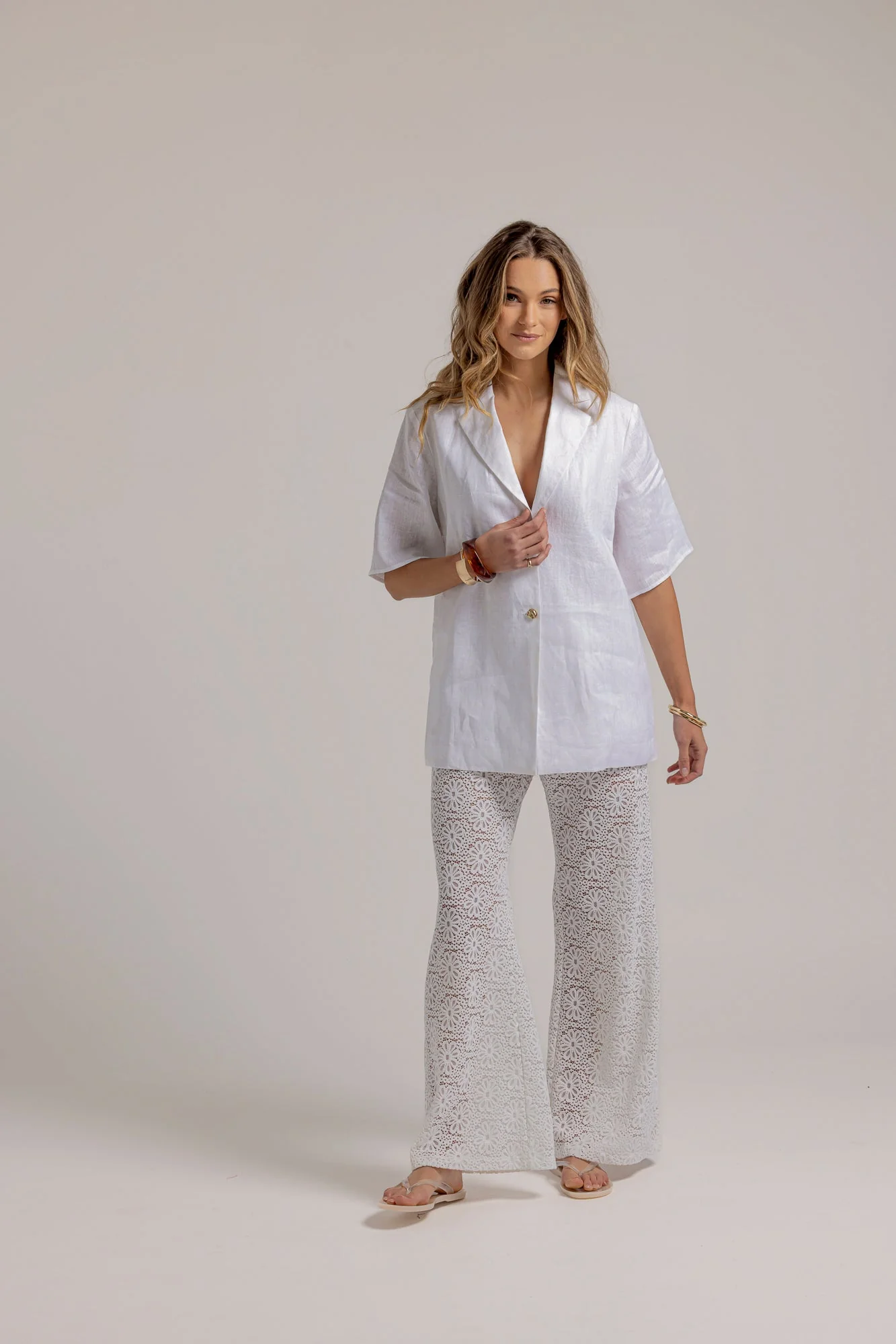 LARA LACE PANT - White - Image 5