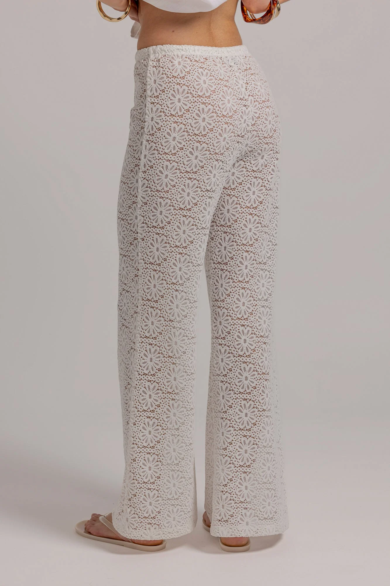 LARA LACE PANT - White - Image 6