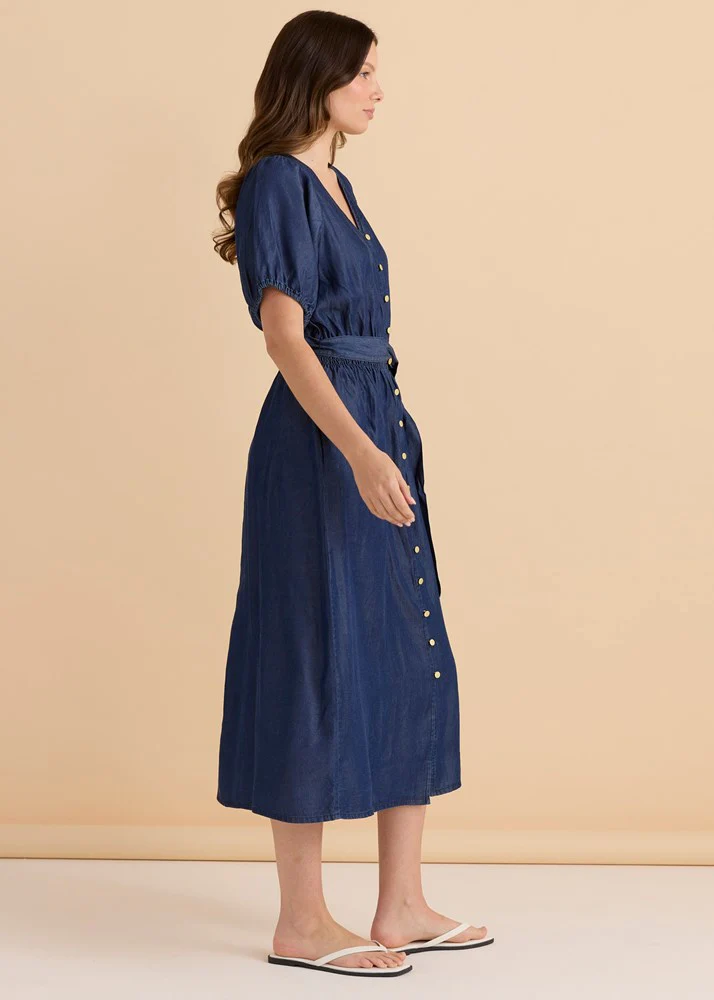 Lee Lyocell Dress - Dark Blue Wash - Image 3