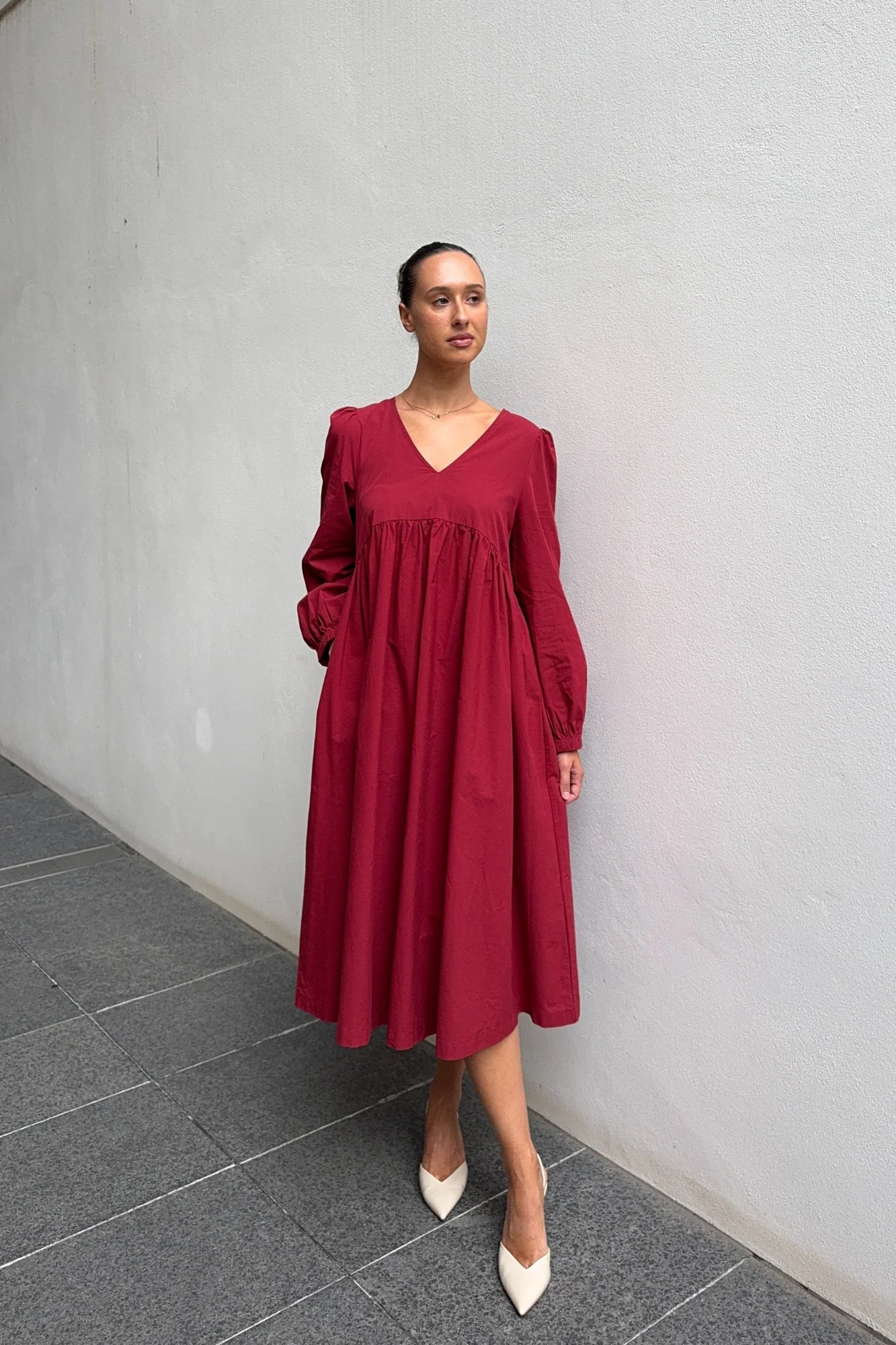 LILLIAN DRESS - Ruby - Image 5