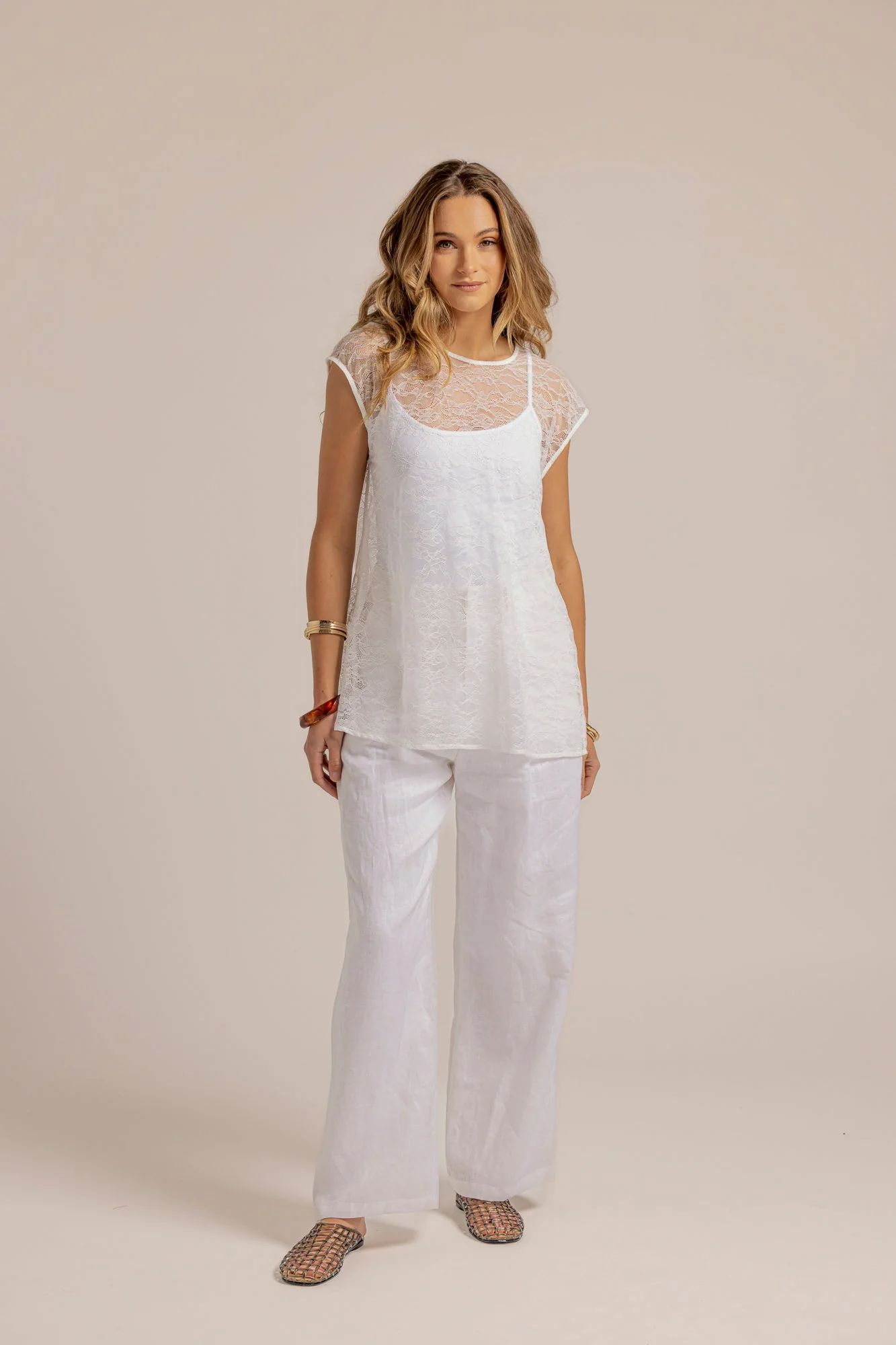 LOULA LACE TOP - White - Image 4