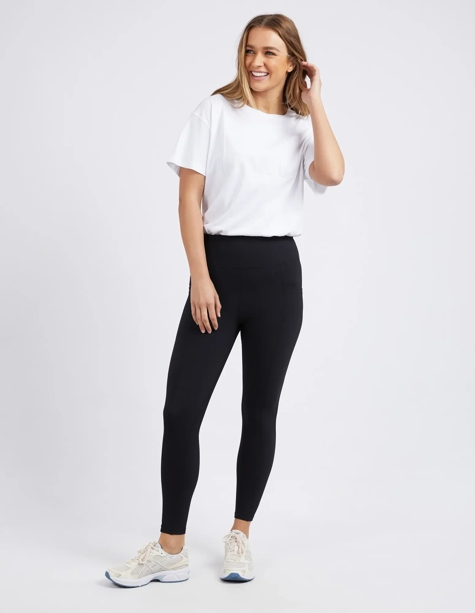 LUXE RIB LEGGING - Black - Image 3