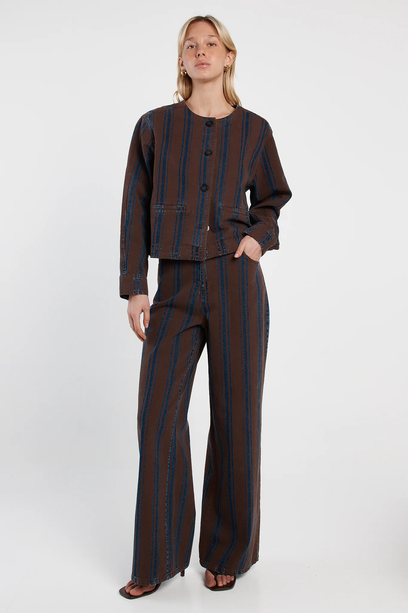 Maja Stripe Jean - Image 2