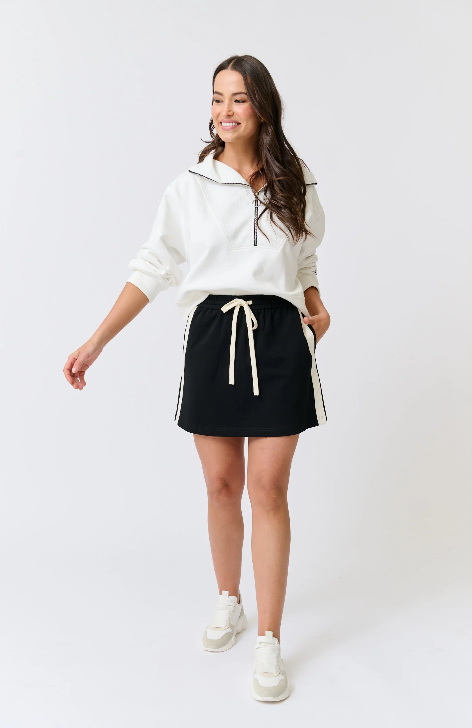 MILANA MINI SKIRT - Black - Image 3