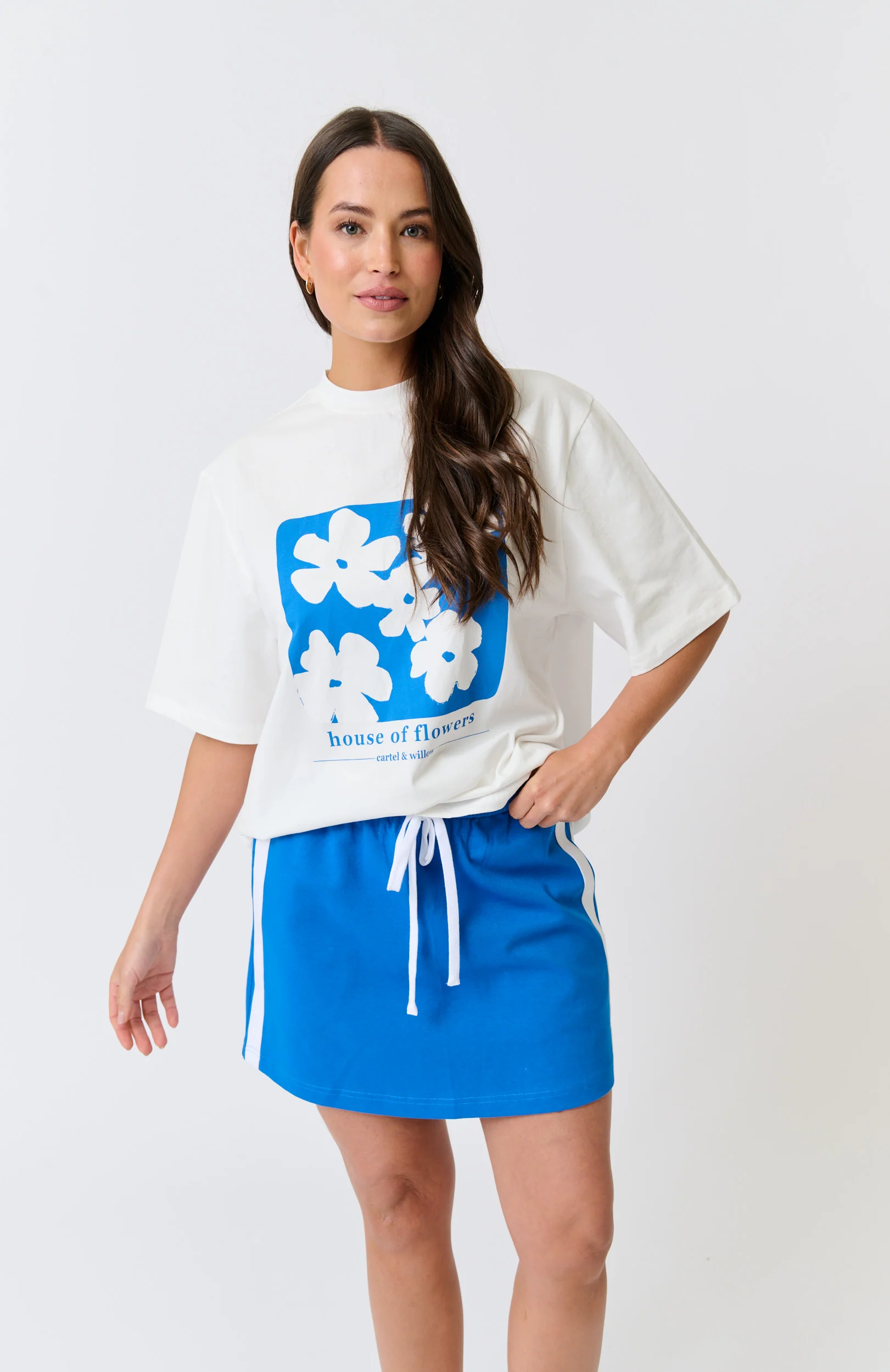 MILANA MINI SKIRT - Cobalt - Image 3