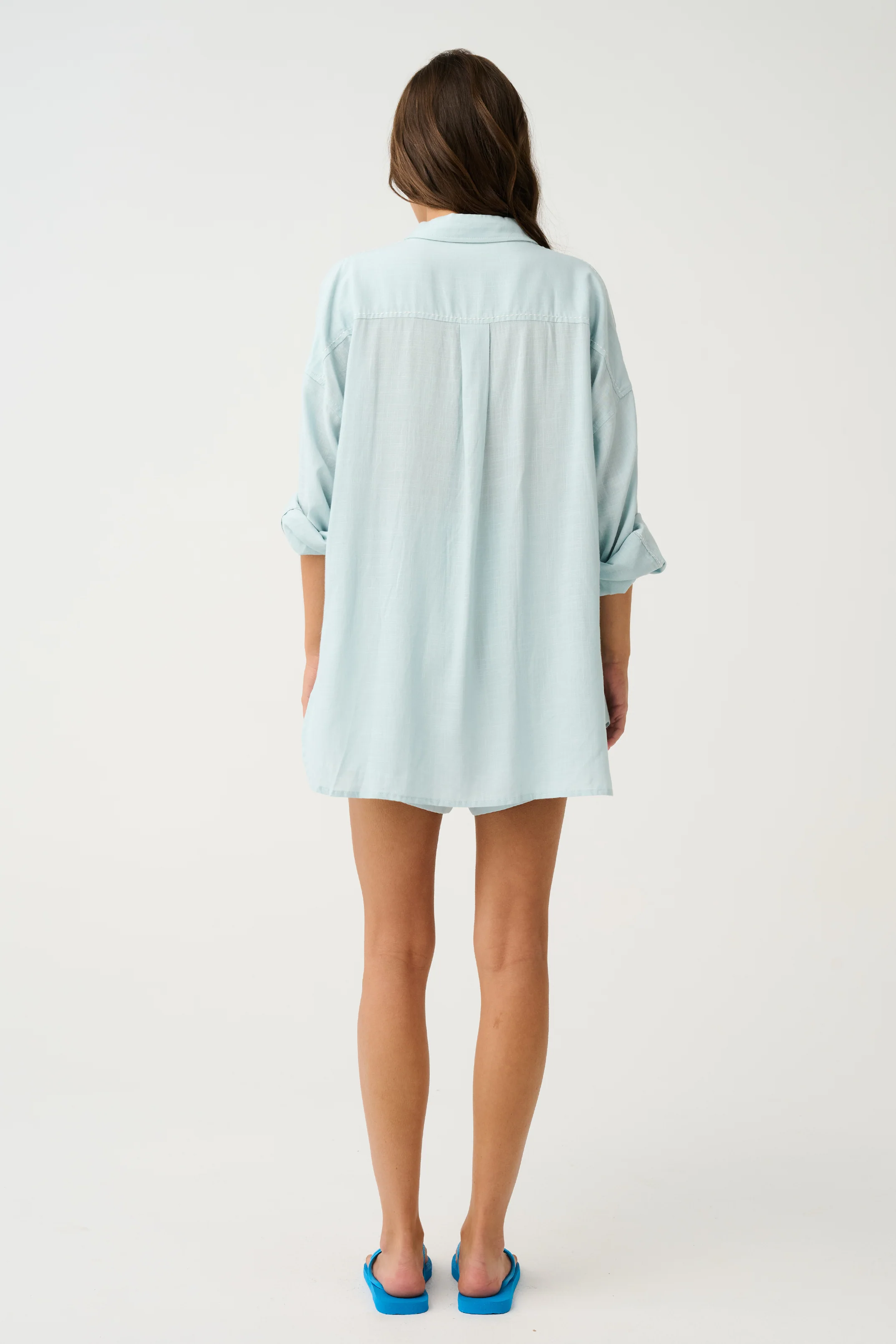 MONIQUE SHIRT - Ice Blue - Image 6