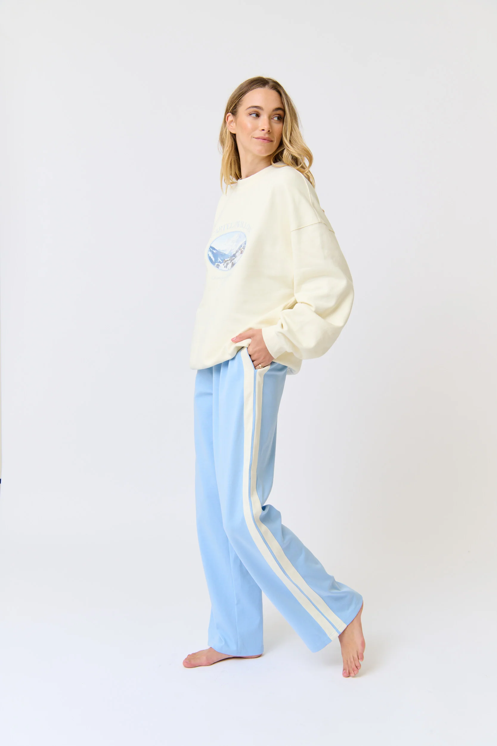 NINA SWEATER - Cream Print - Image 6
