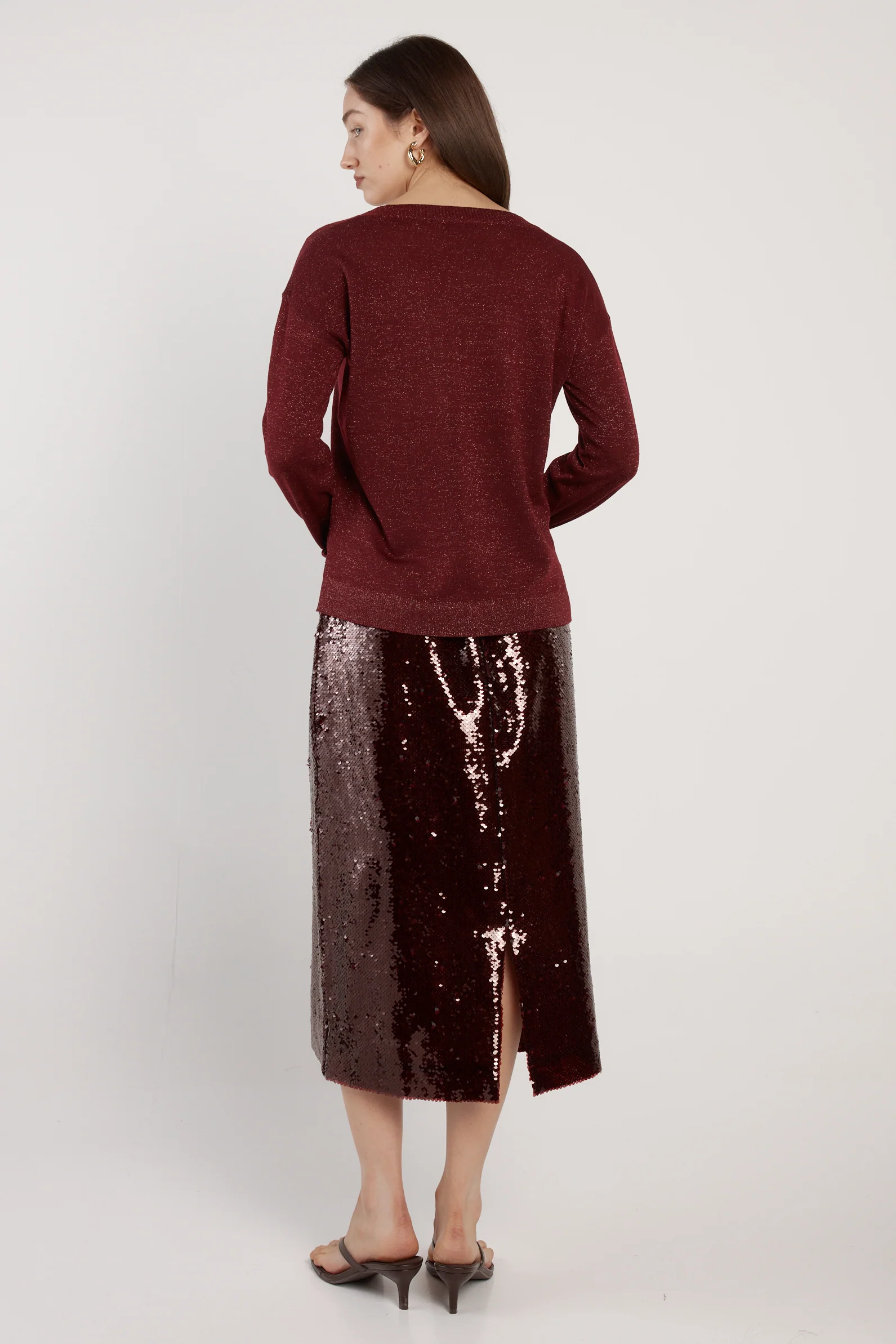 Oriane Sparkle V-Neck Knit - Image 4
