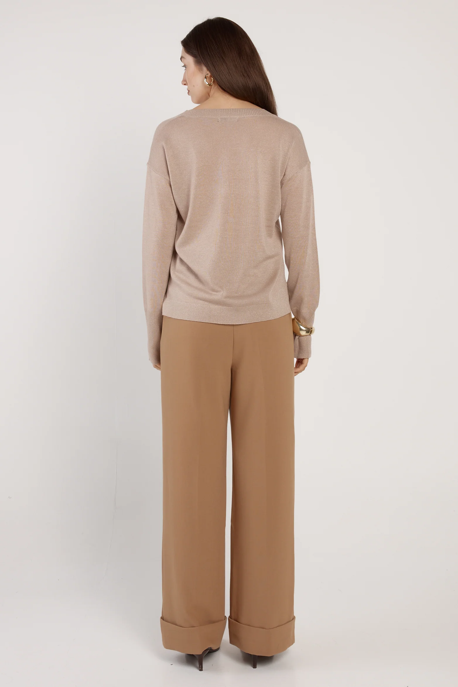 Oriane Sparkle V-Neck Knit - Image 4