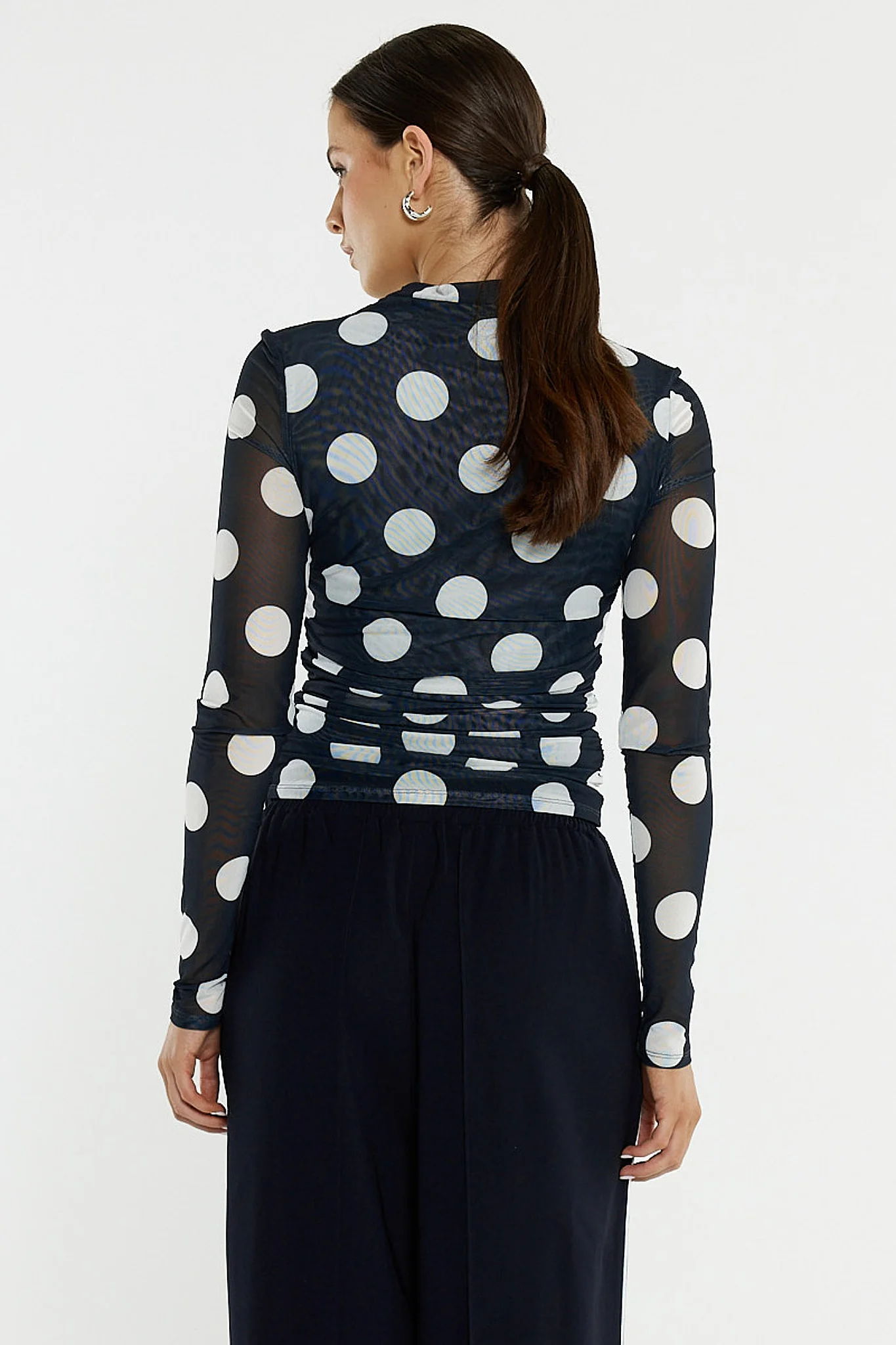 Pammie Seamed Mesh Top - Image 5